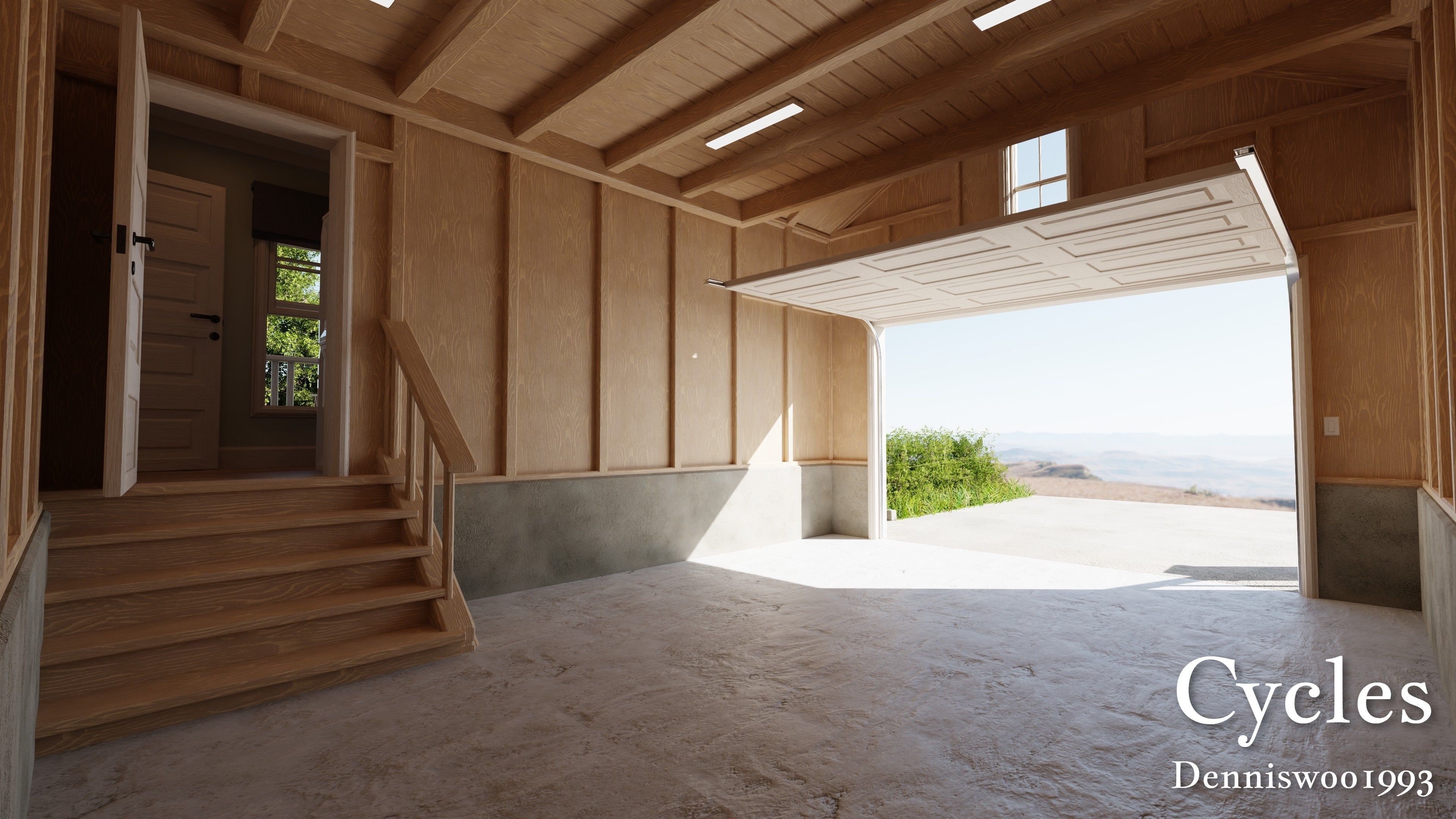 Modular Classic Style American House 16 Low-poly 3D model_12