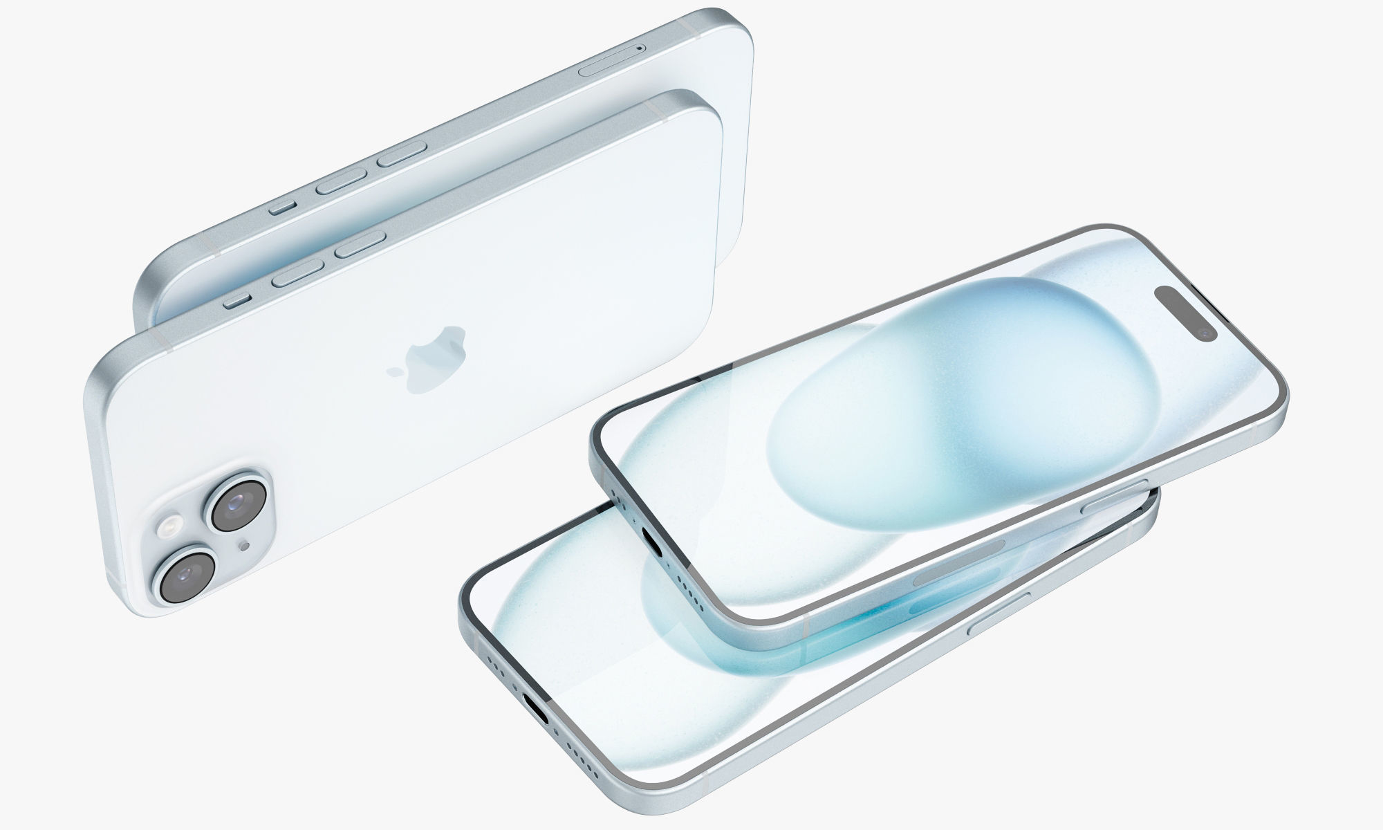 Apple iPhone 15 all colors 3D model_16