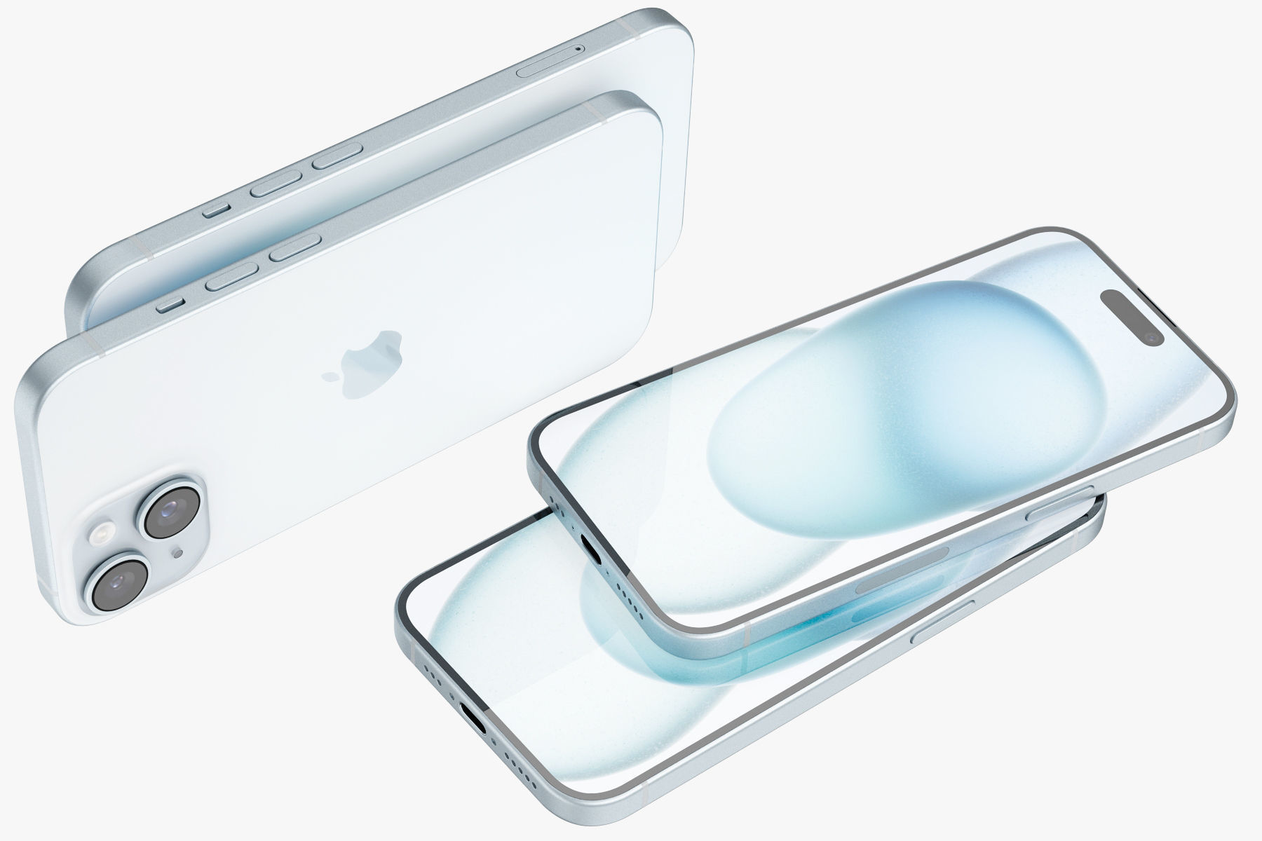 Apple iPhone 15 all colors 3D model_10