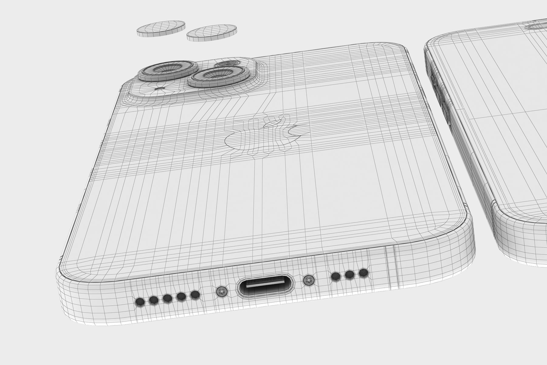 Apple iPhone 15 all colors 3D model_23