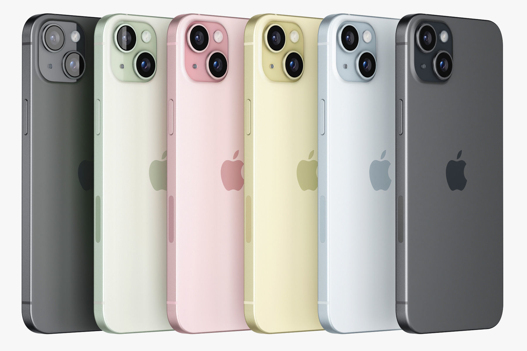Apple iPhone 15 plus all colors 3D model_17