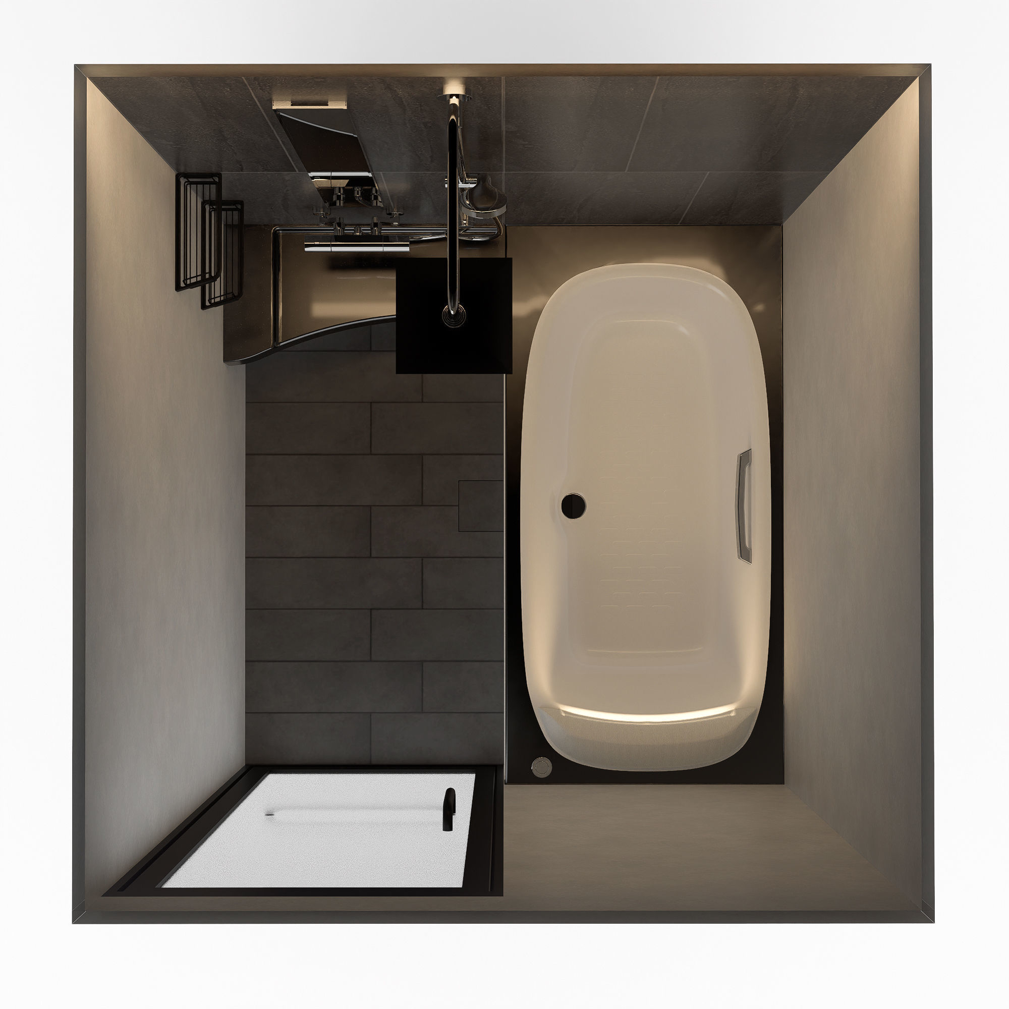 LIXIL SPAGE 1616 Japanese Unit Bath  3D model_1
