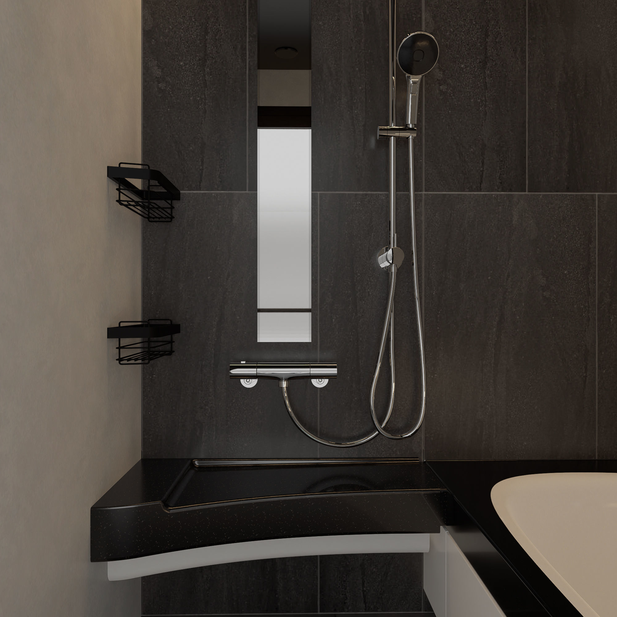 LIXIL SPAGE 1616 Japanese Unit Bath  3D model_3
