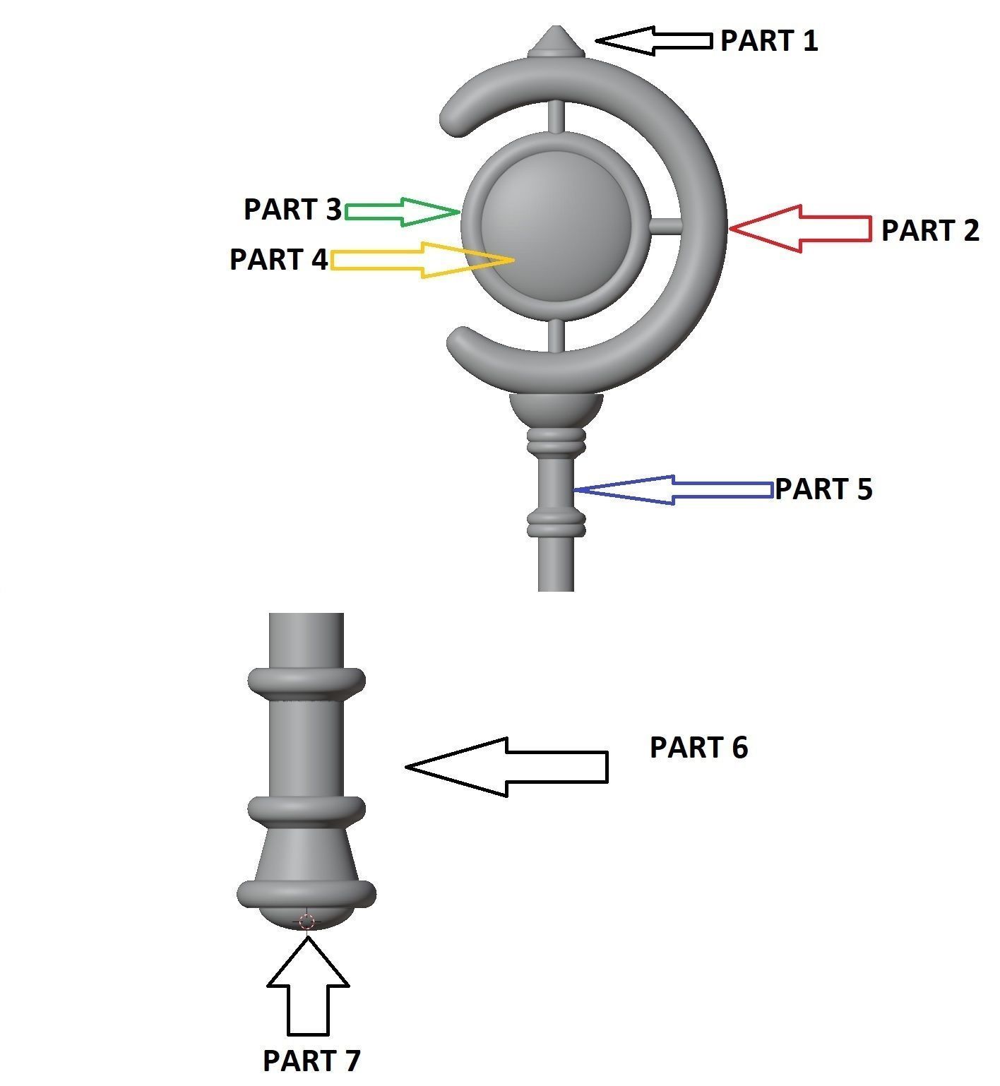 Varita Frieren 3D print model_2