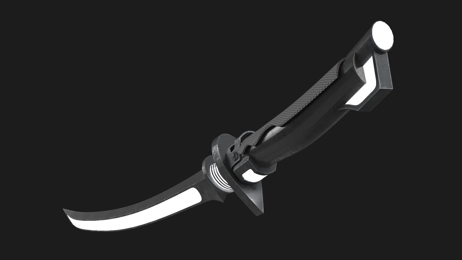Fantasy Sci-Fi Sword v3 Low-poly 3D model_5