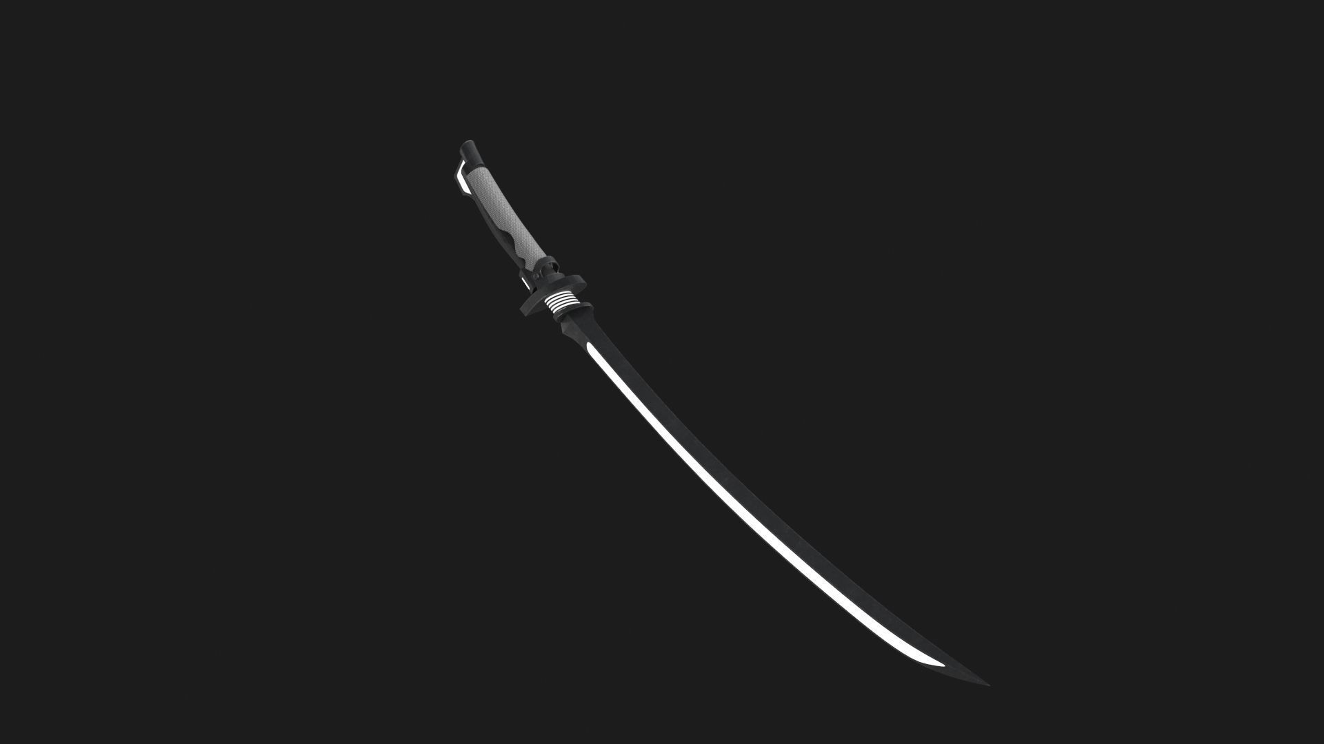 Fantasy Sci-Fi Sword v3 Low-poly 3D model_11
