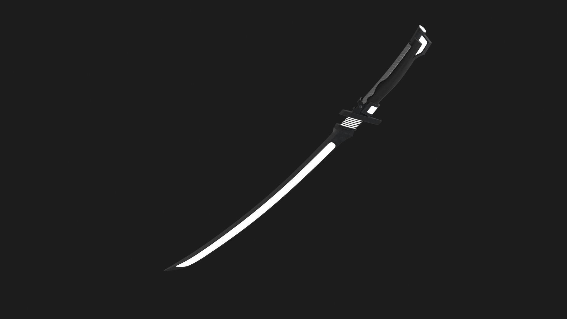 Fantasy Sci-Fi Sword v3 Low-poly 3D model_15