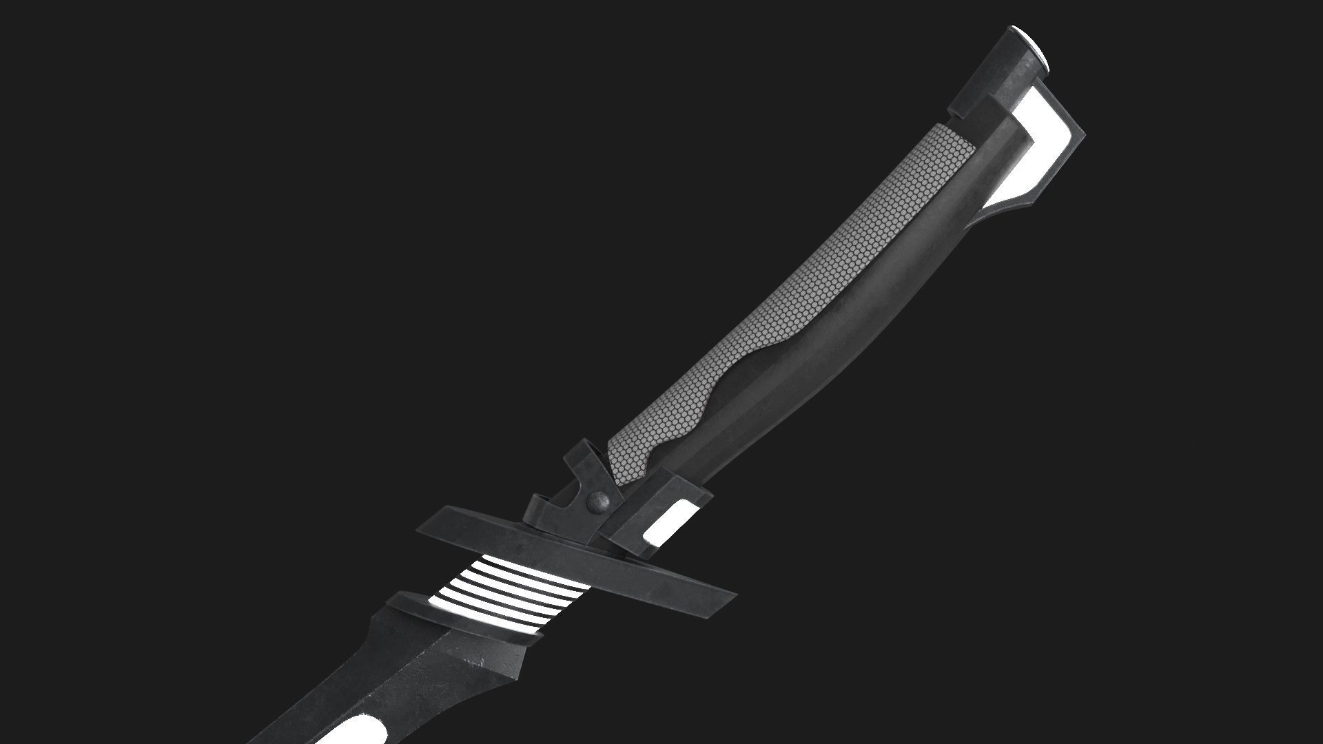 Fantasy Sci-Fi Sword v3 Low-poly 3D model_3