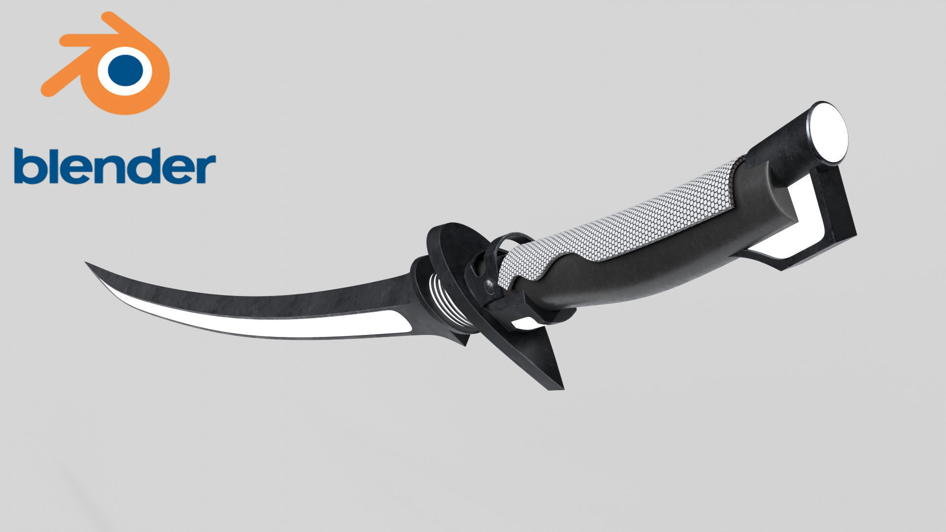 Fantasy Sci-Fi Sword v3 Low-poly 3D model_7