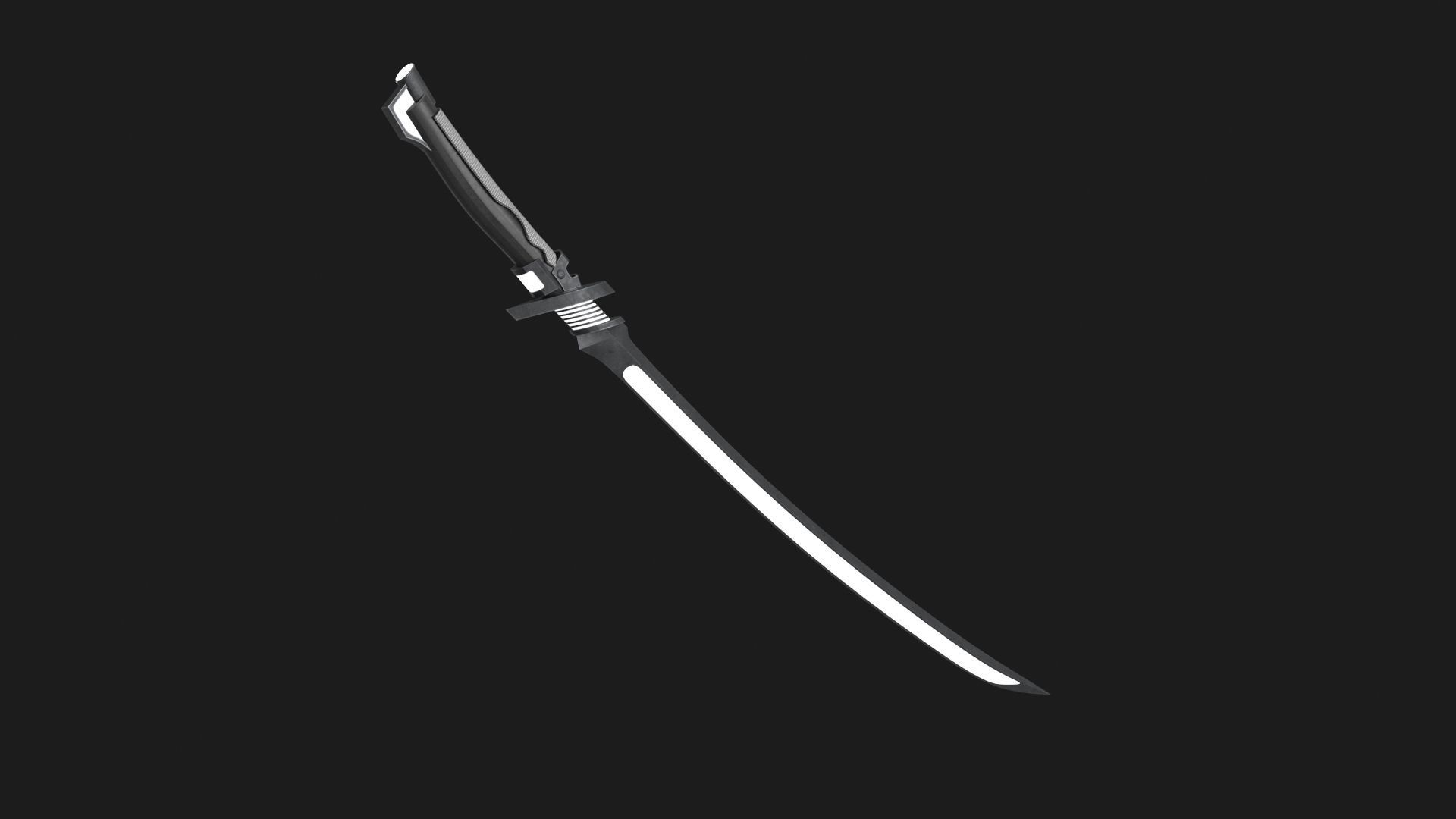 Fantasy Sci-Fi Sword v3 Low-poly 3D model_13