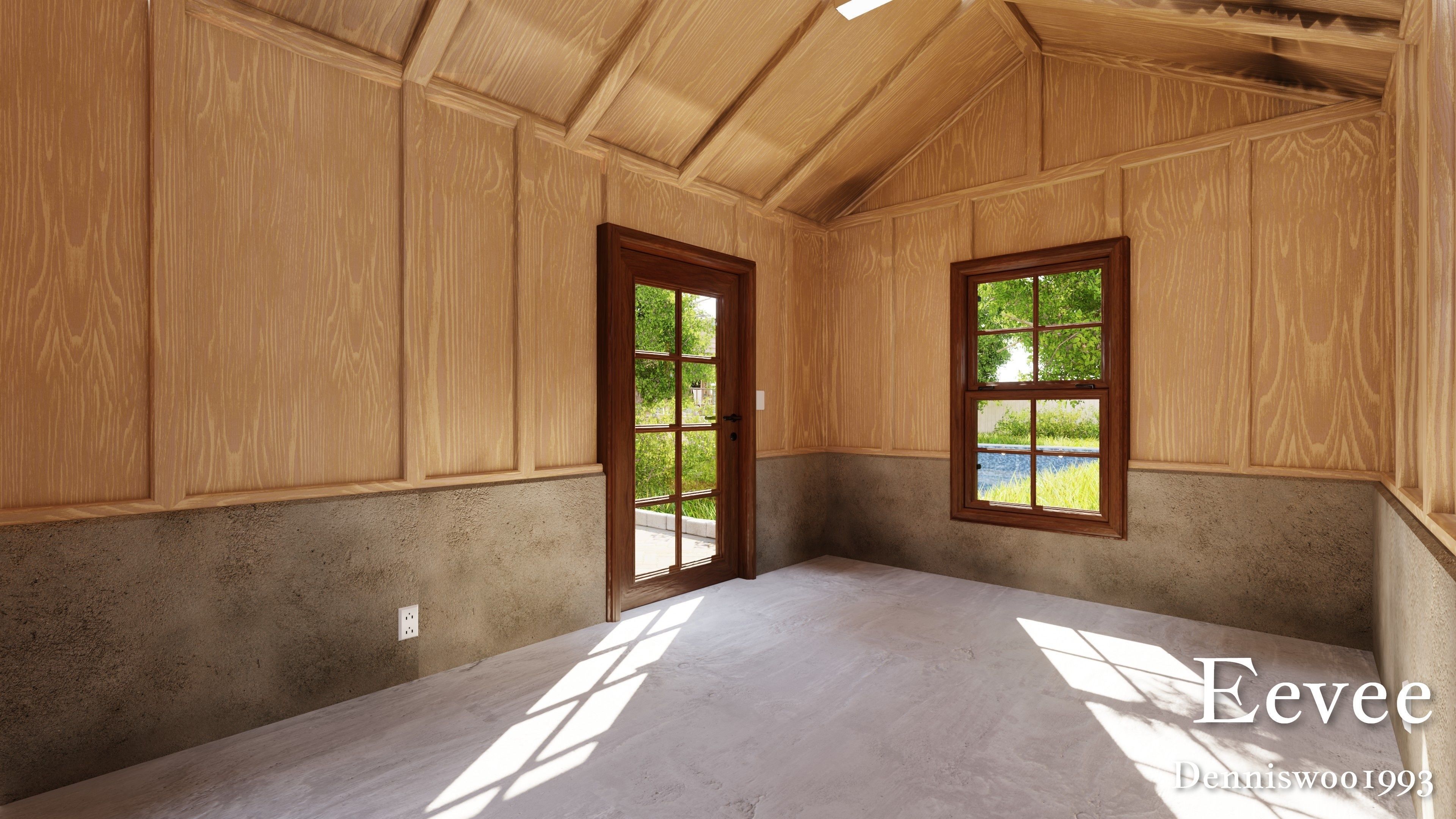 Modular Classic Style American House 17 Low-poly 3D model_46