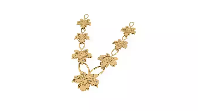 Woman Necklace front links 