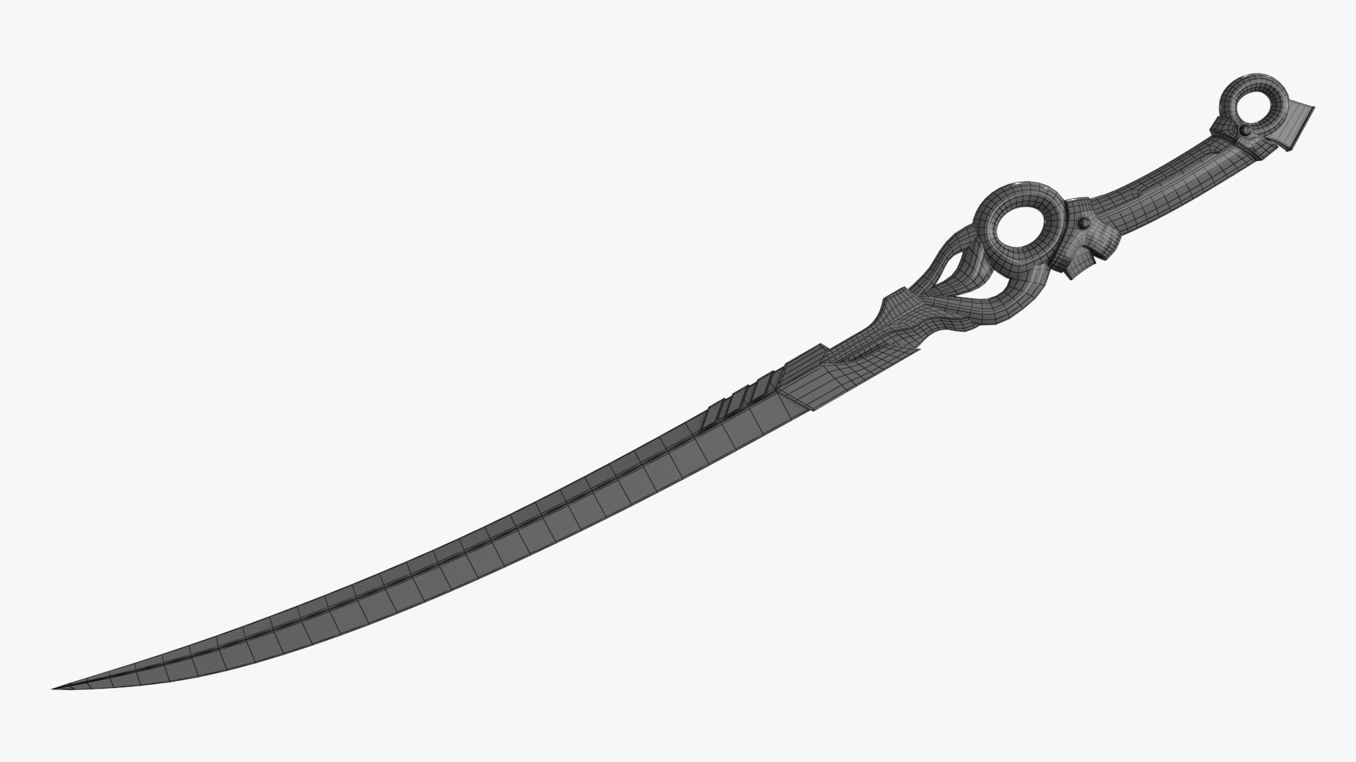 Fantasy Sci-Fi Sword set of 3 3D Model Collection_18