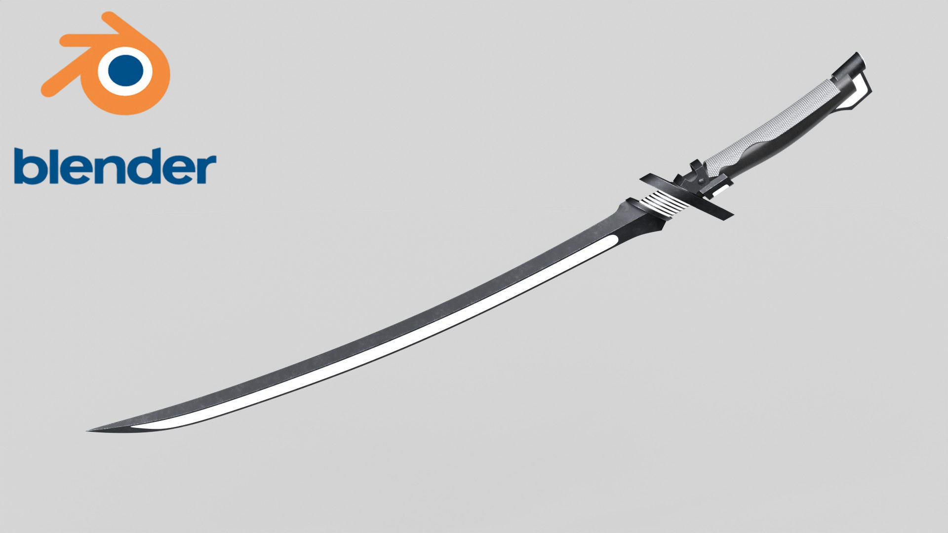 Fantasy Sci-Fi Sword set of 3 3D Model Collection_29