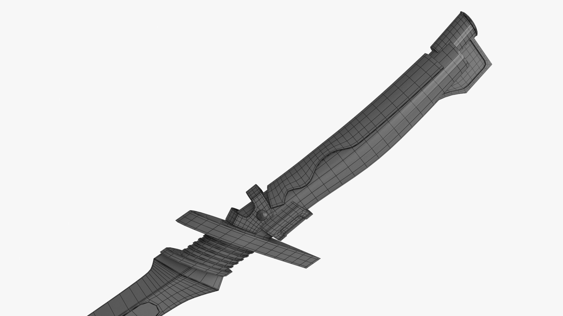 Fantasy Sci-Fi Sword set of 3 3D Model Collection_30