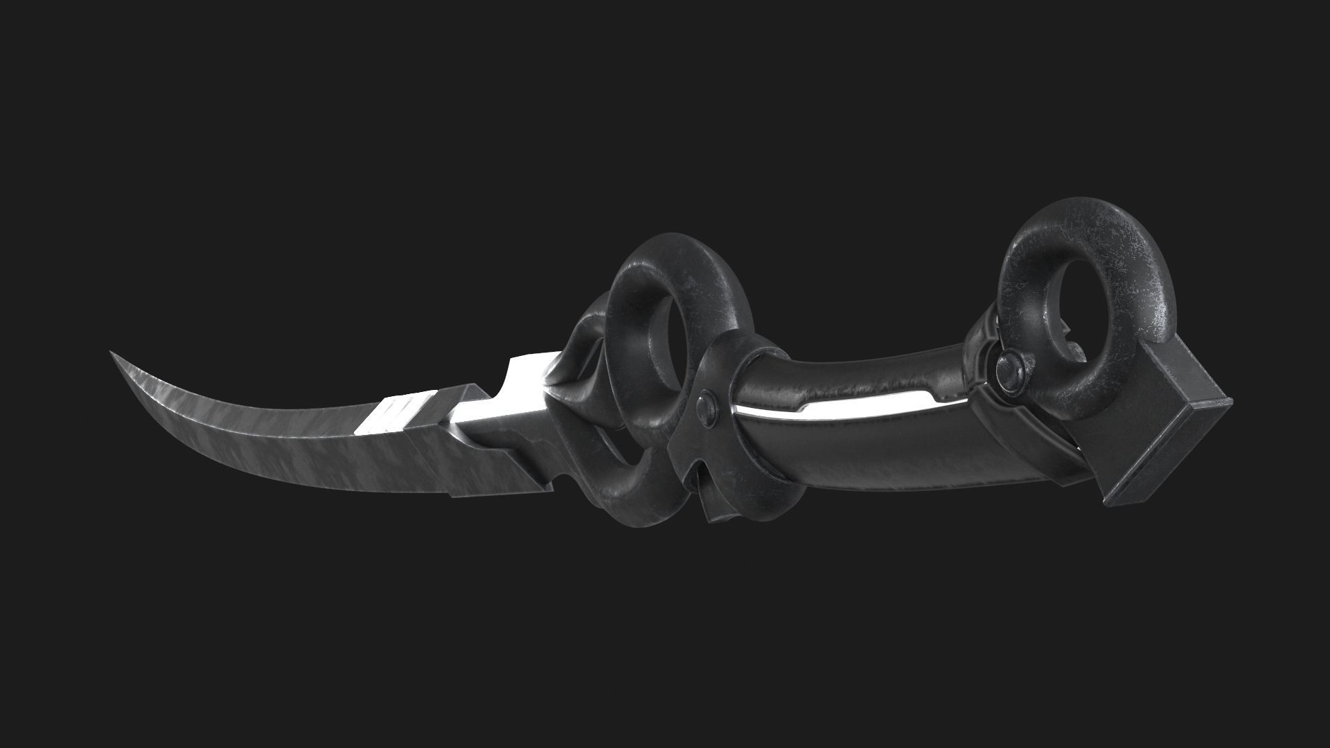 Fantasy Sci-Fi Sword set of 3 3D Model Collection_23