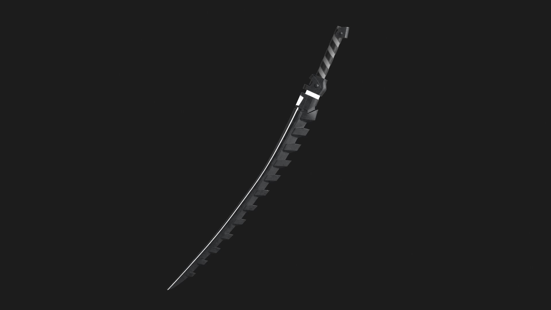 Fantasy Sci-Fi Sword set of 3 3D Model Collection_11