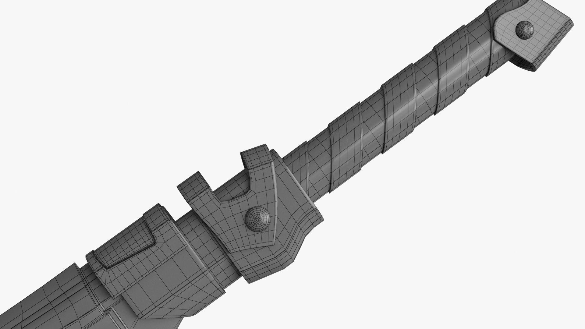 Fantasy Sci-Fi Sword set of 3 3D Model Collection_14