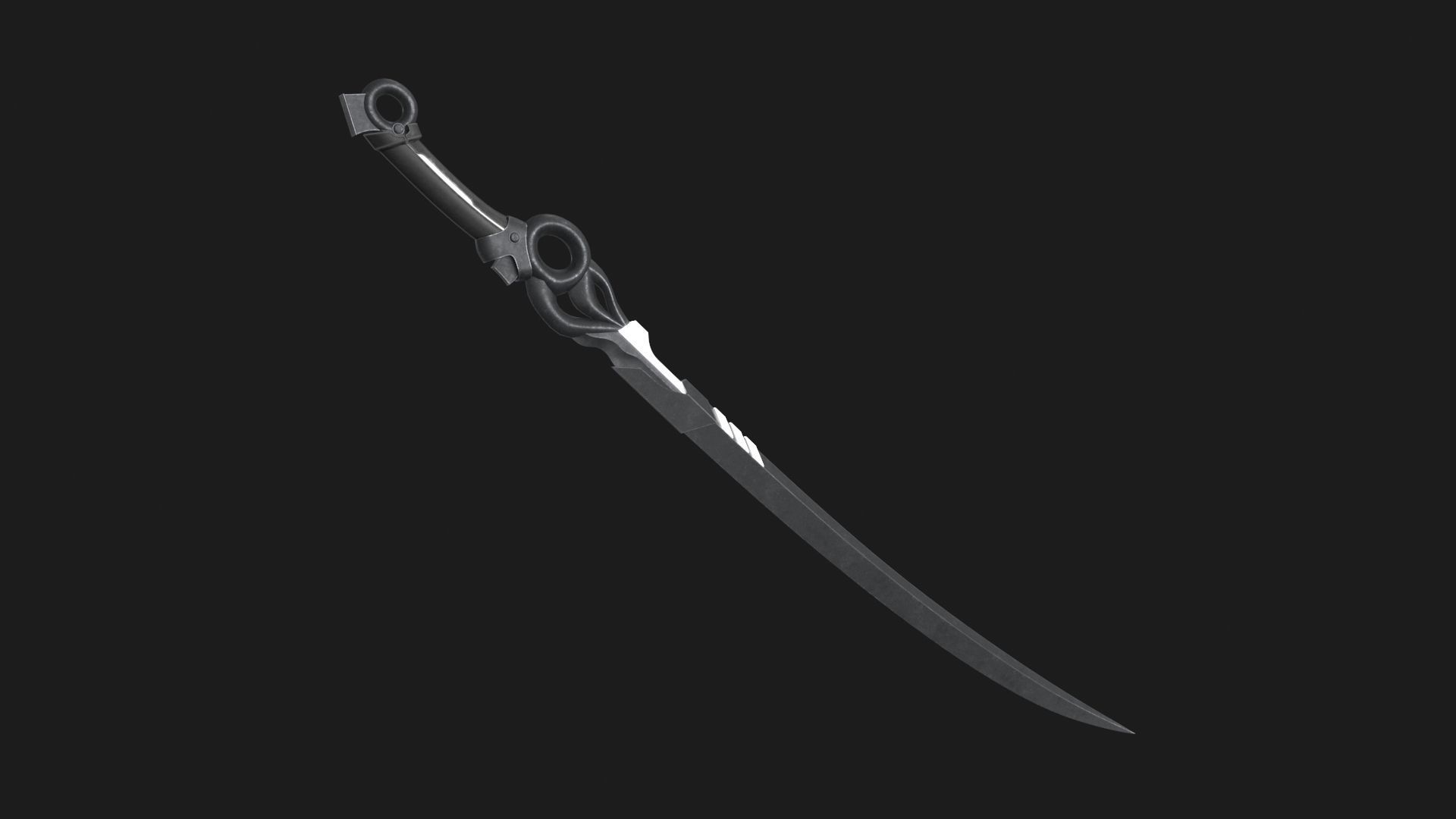 Fantasy Sci-Fi Sword set of 3 3D Model Collection_22