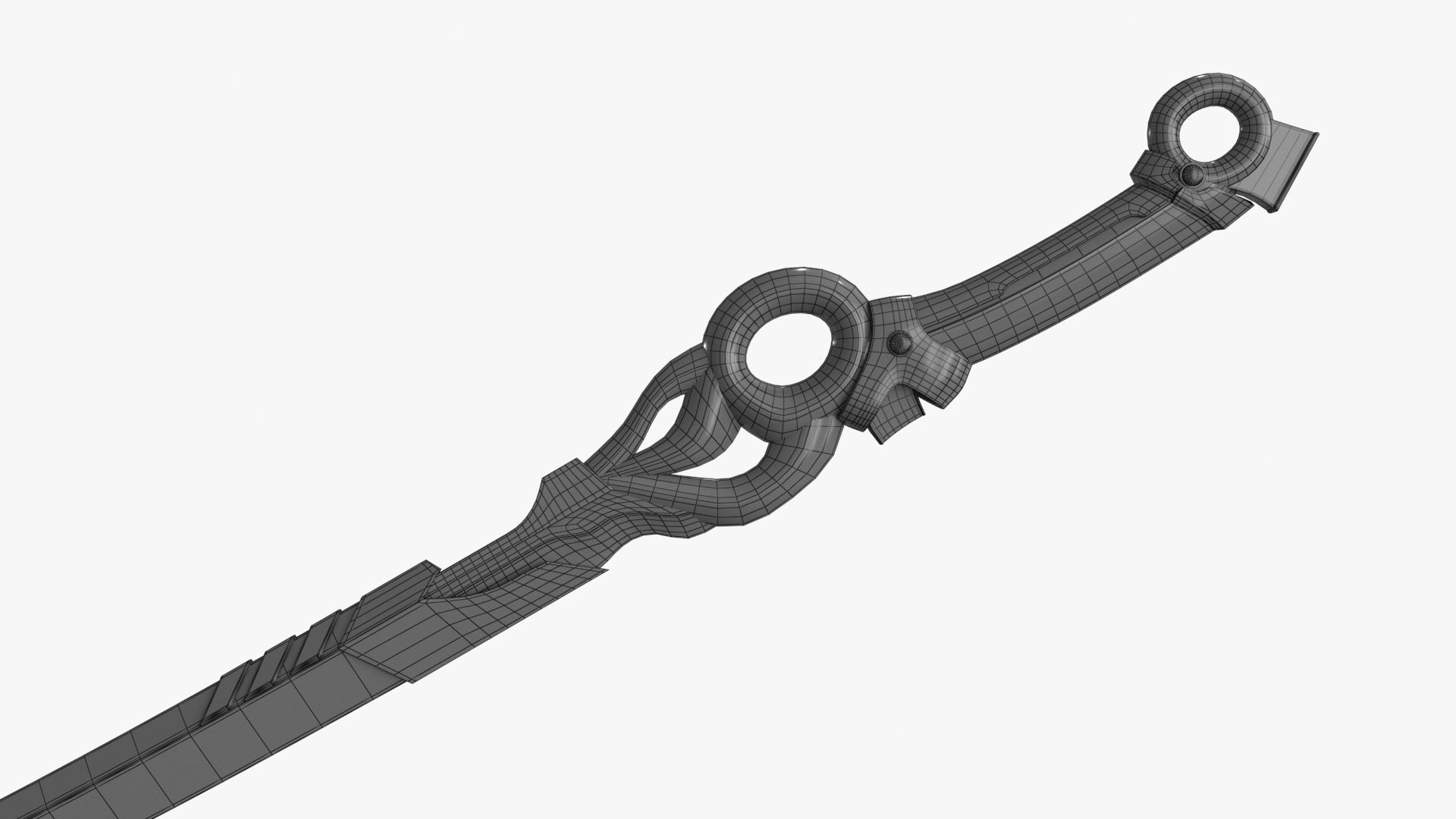 Fantasy Sci-Fi Sword set of 3 3D Model Collection_24