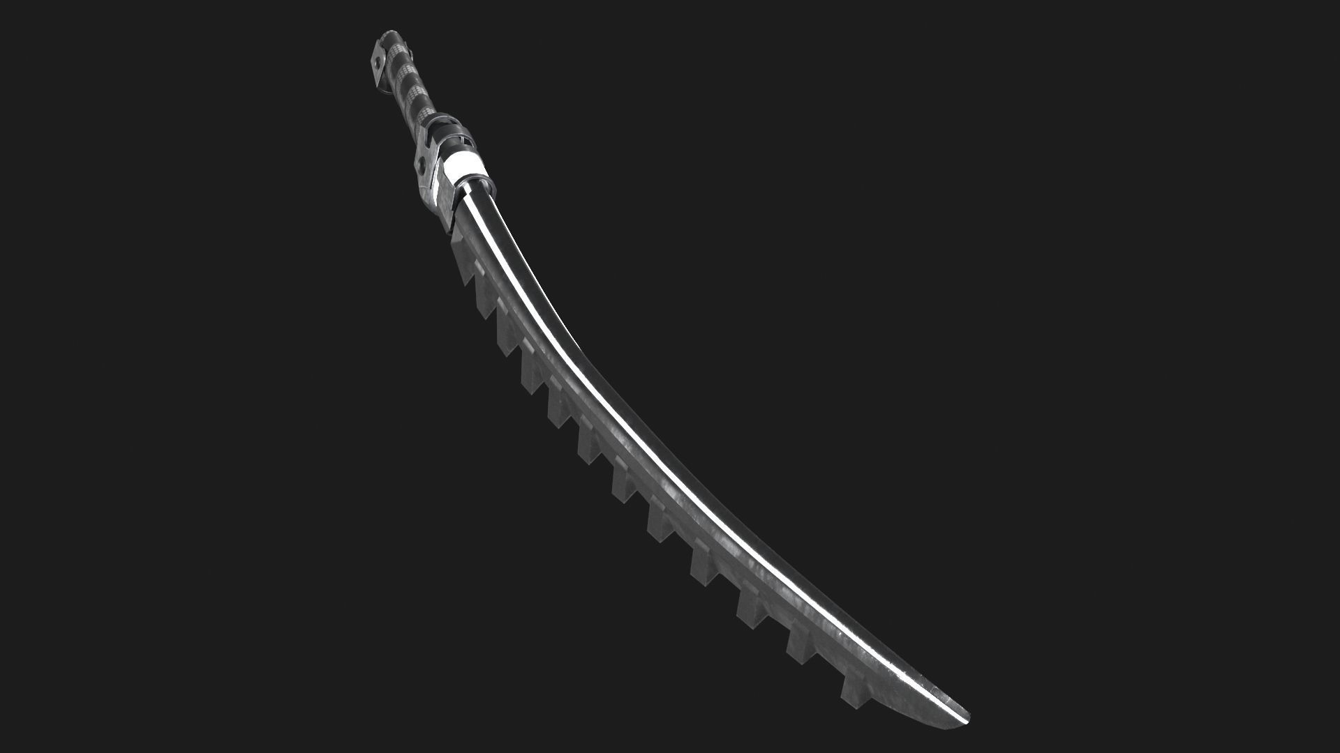 Fantasy Sci-Fi Sword set of 3 3D Model Collection_8