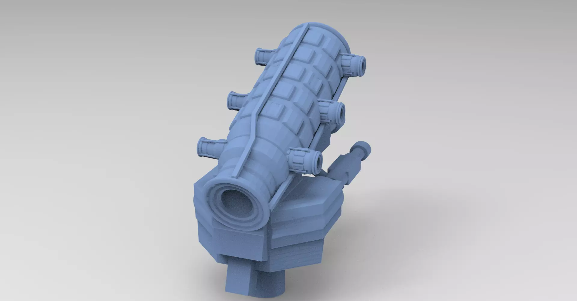 Nordor stylised telescope 3D model_0