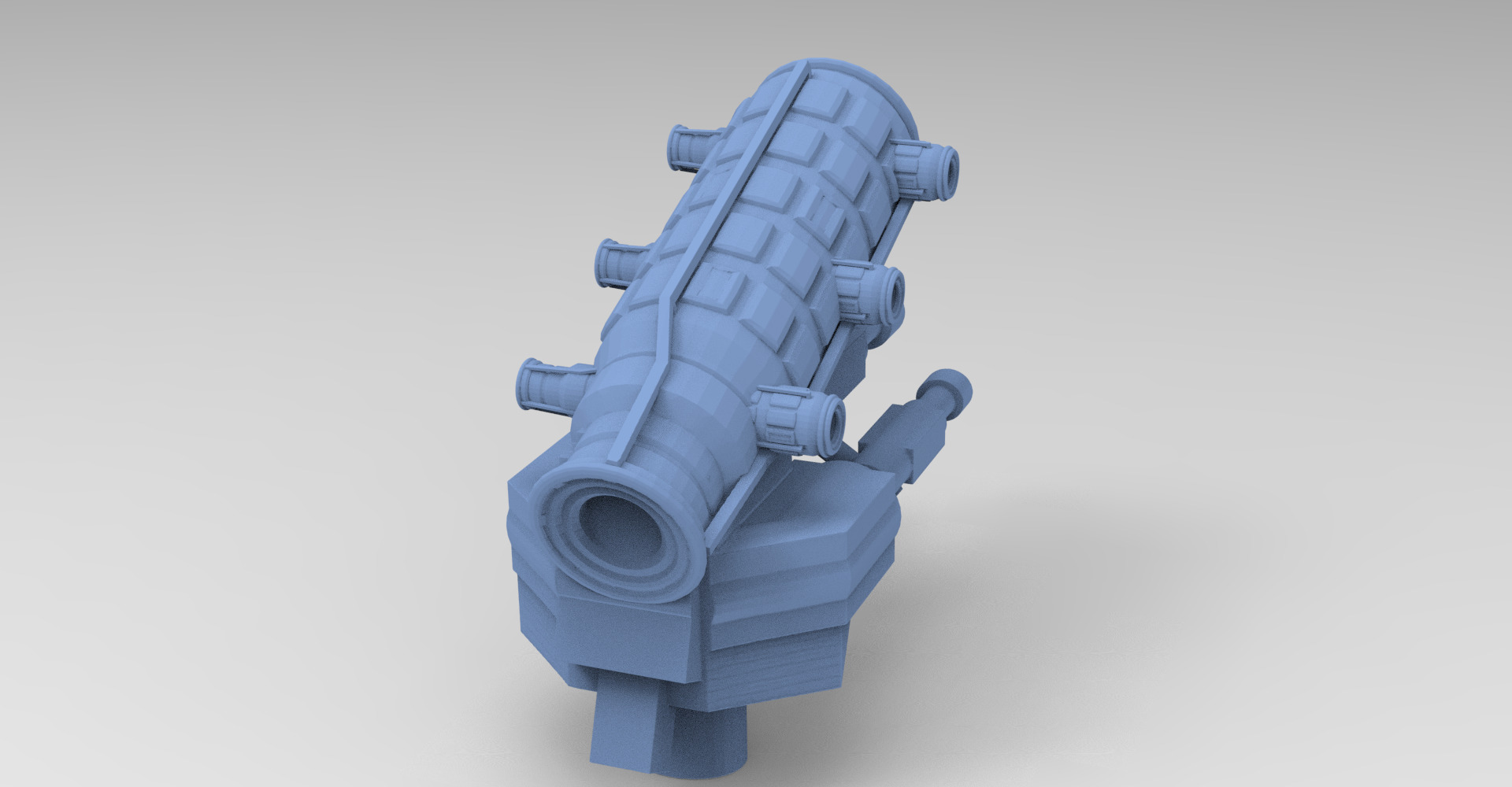 Nordor stylised telescope 3D model_1