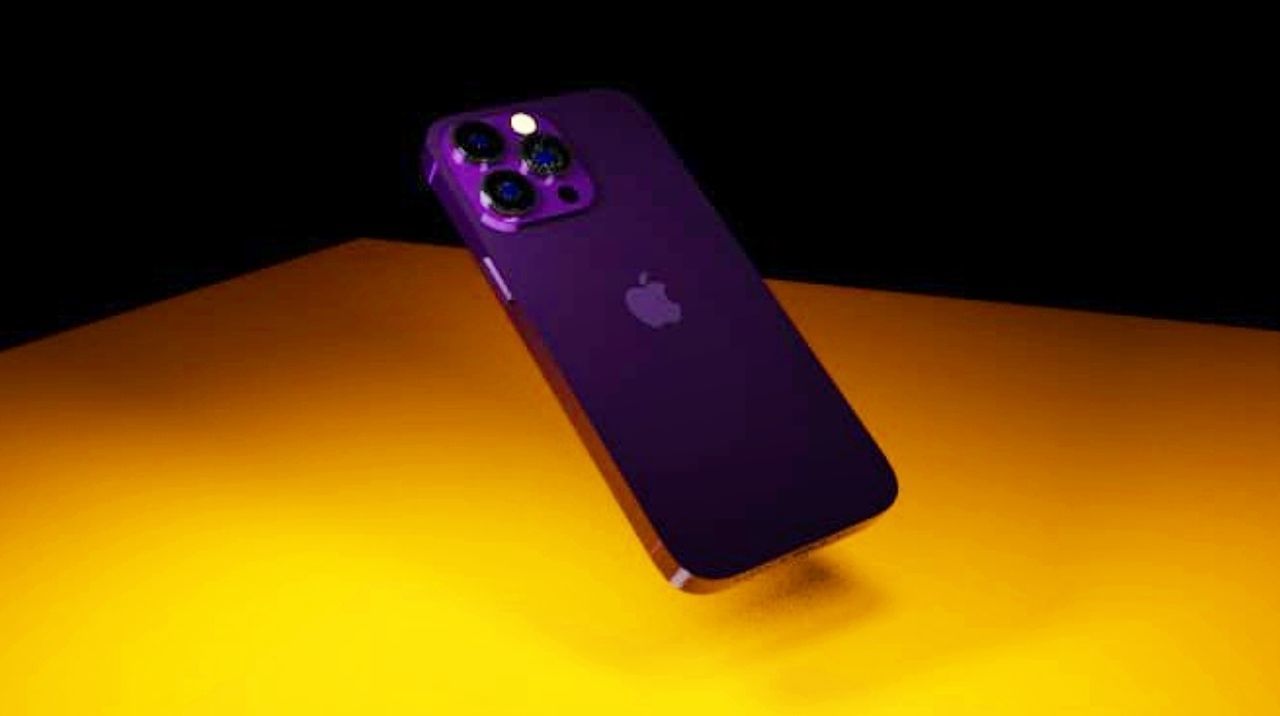 Iphone 14 pro Low-poly 3D model_3