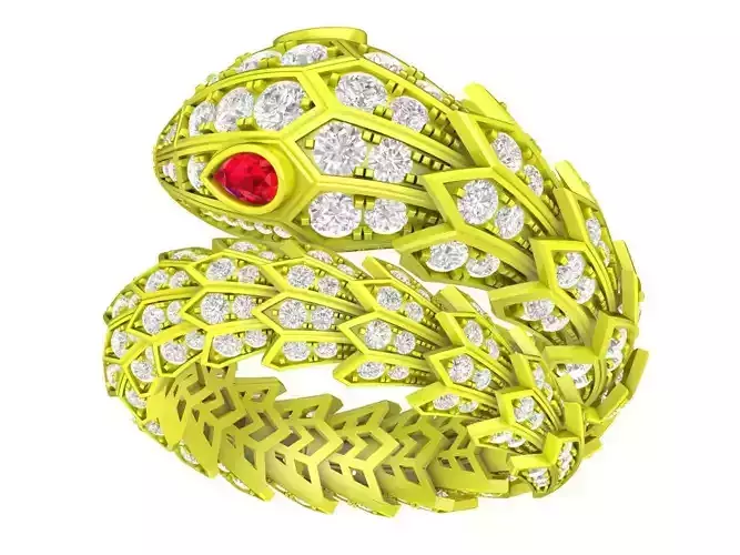 Snake Diamond Ring for Men Special Occasion 6969