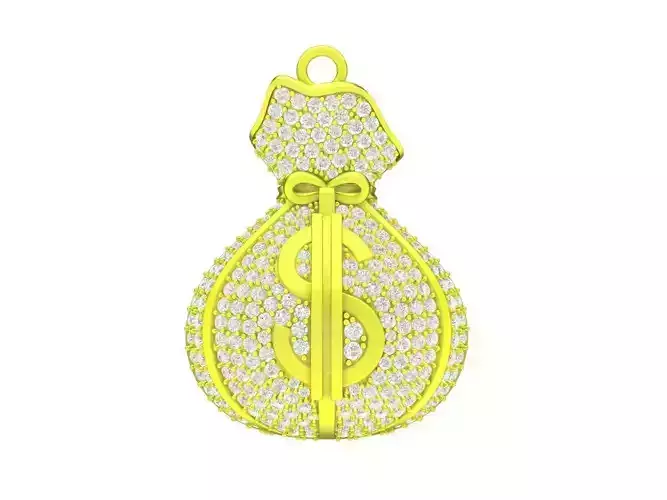 6982 Luxury Diamond Bag Dollar Women Pendant