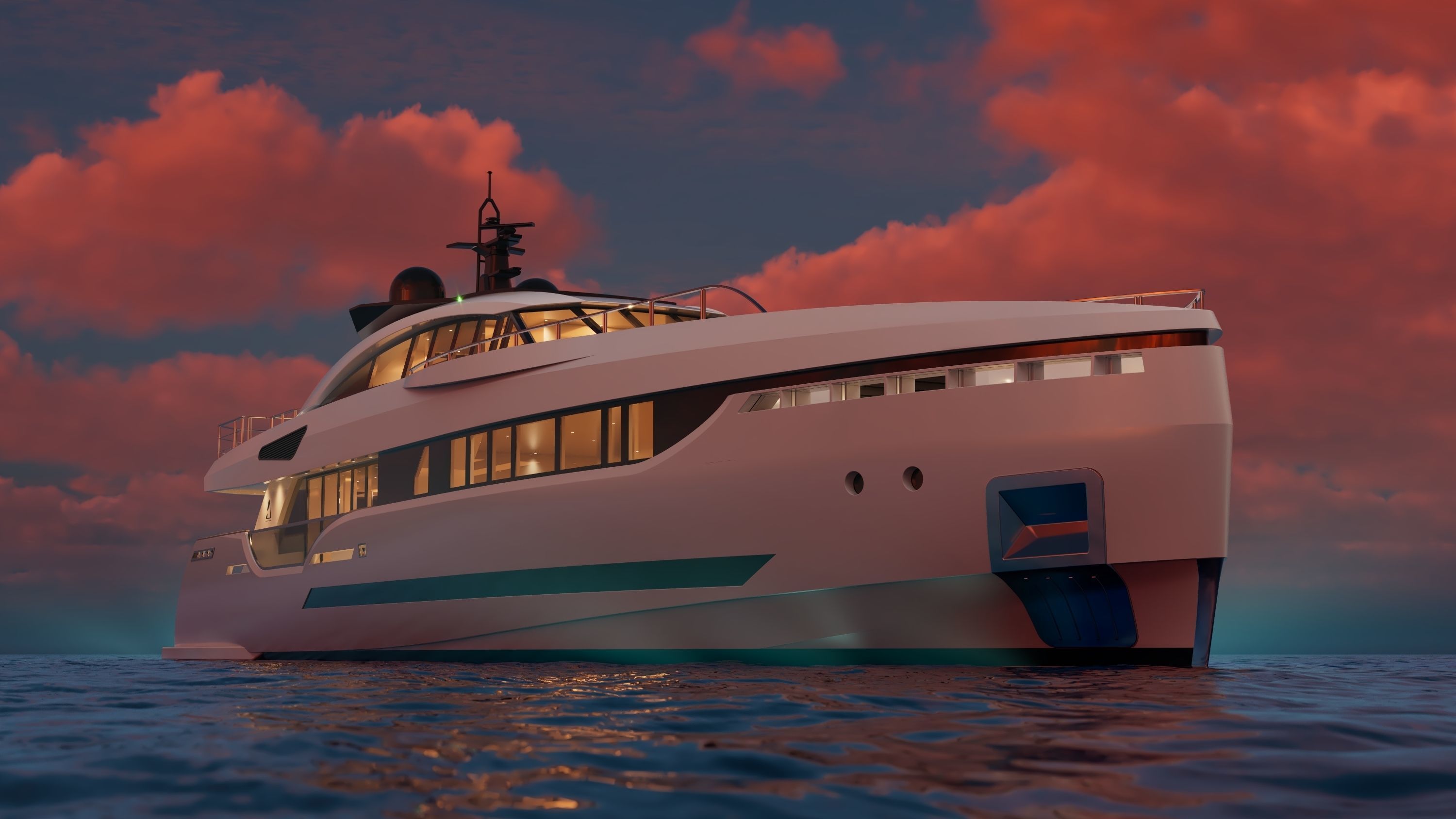 40M Superyacht 3D model_10