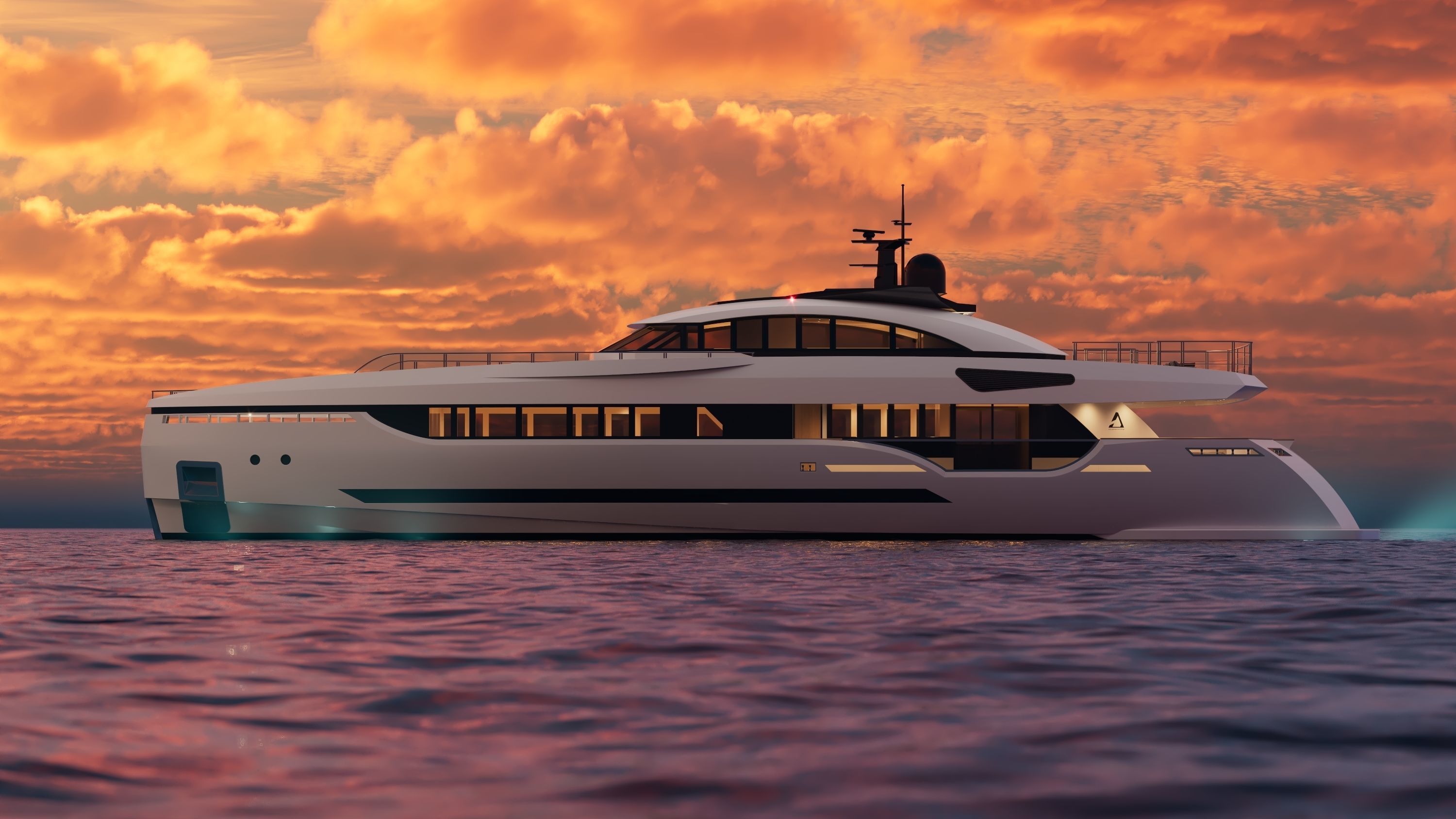 40M Superyacht 3D model_1