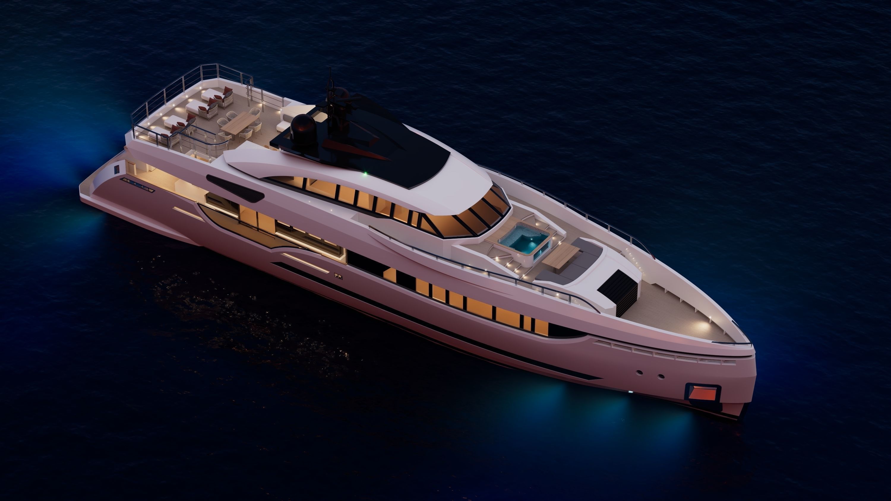 40M Superyacht 3D model_9