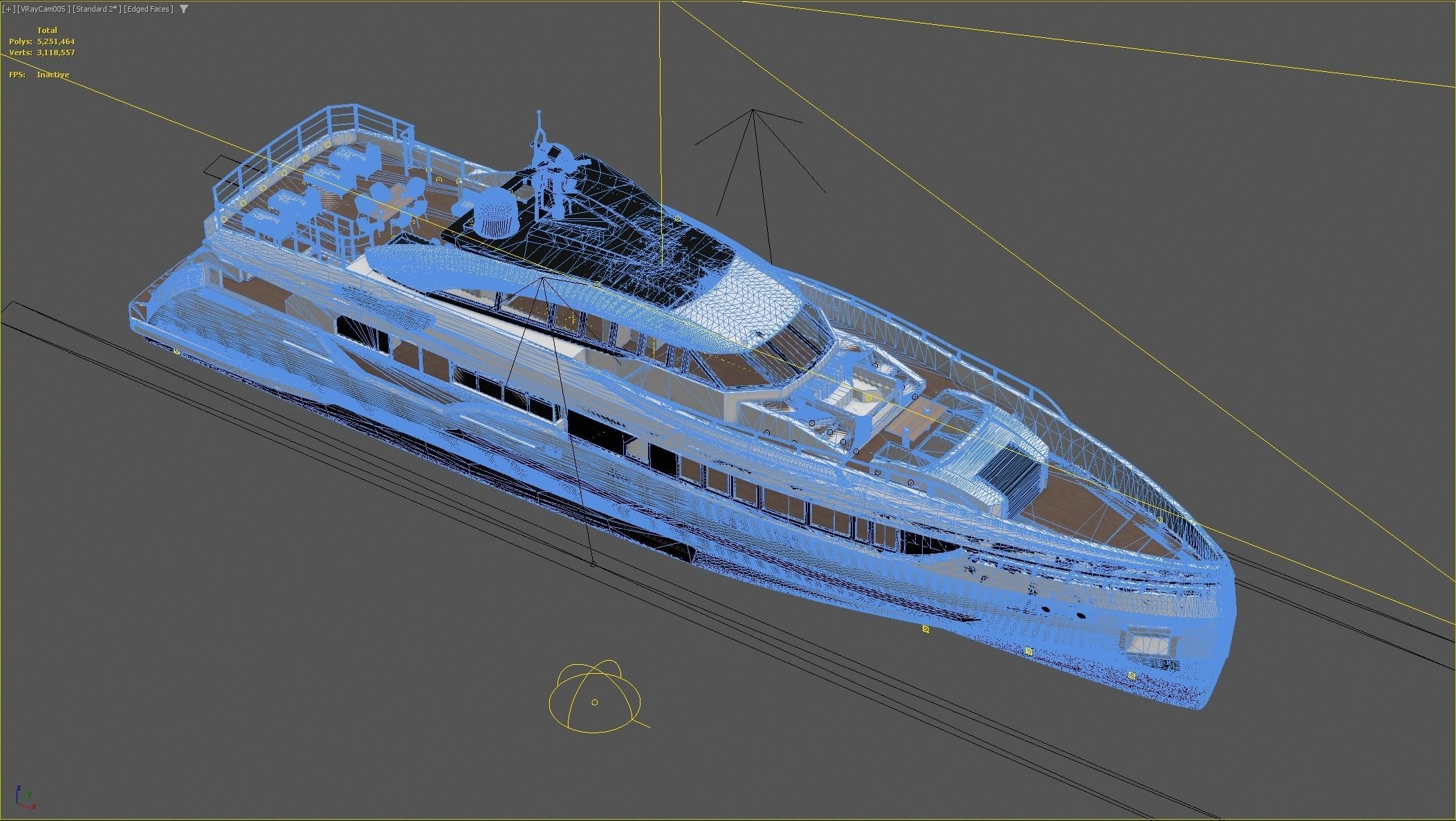 40M Superyacht 3D model_14