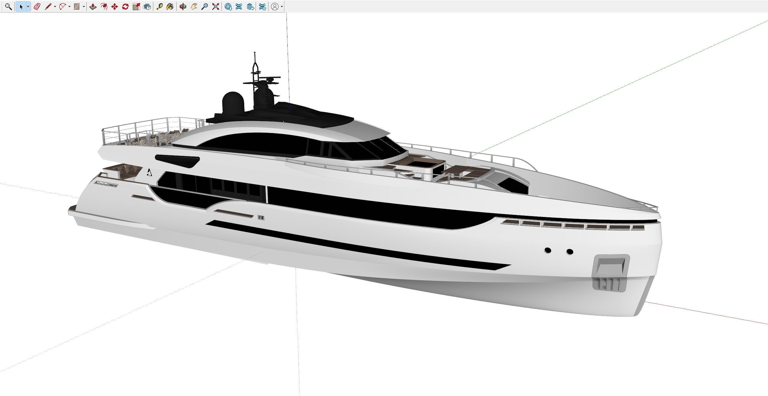40M Superyacht 3D model_16