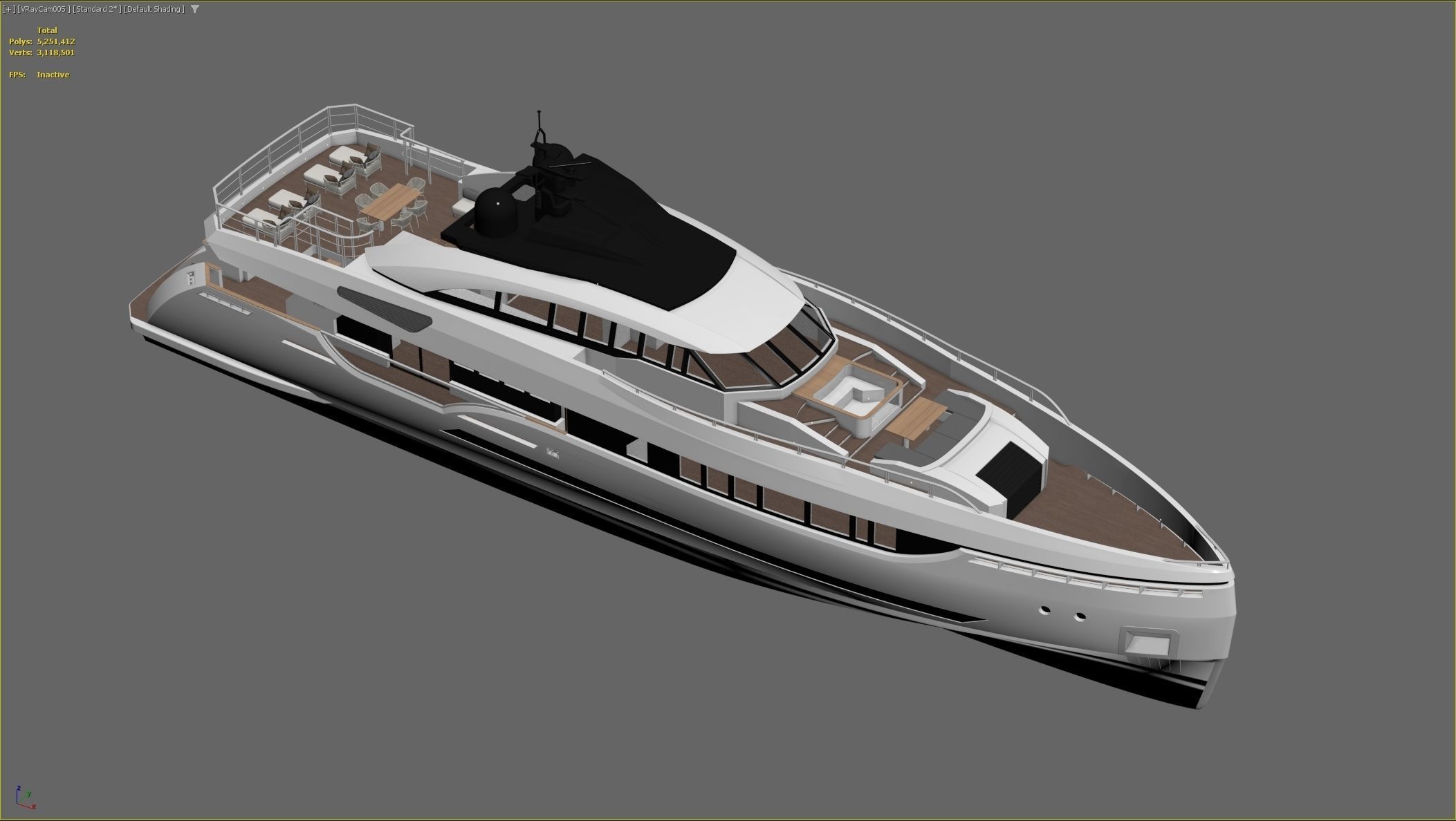 40M Superyacht 3D model_15