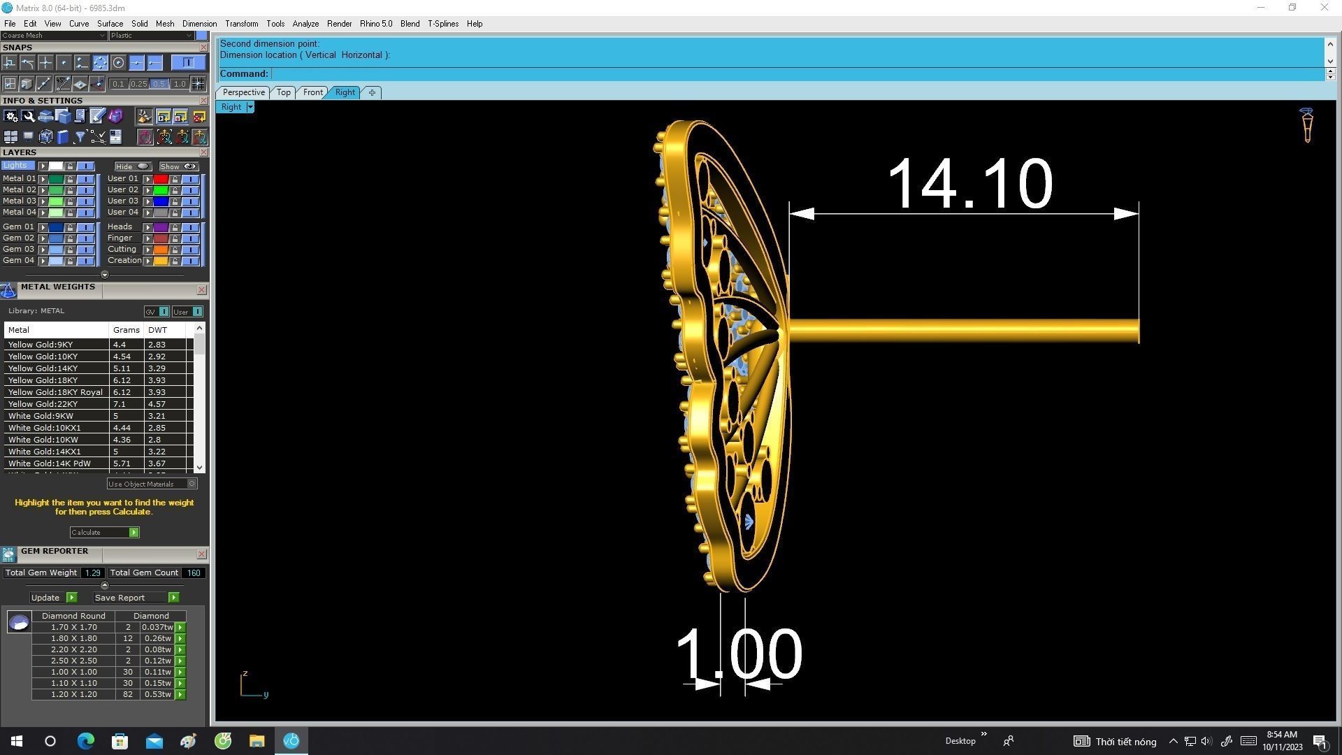 6985 Luxury Butterfly Diamond Women Earrings 3D print model_8