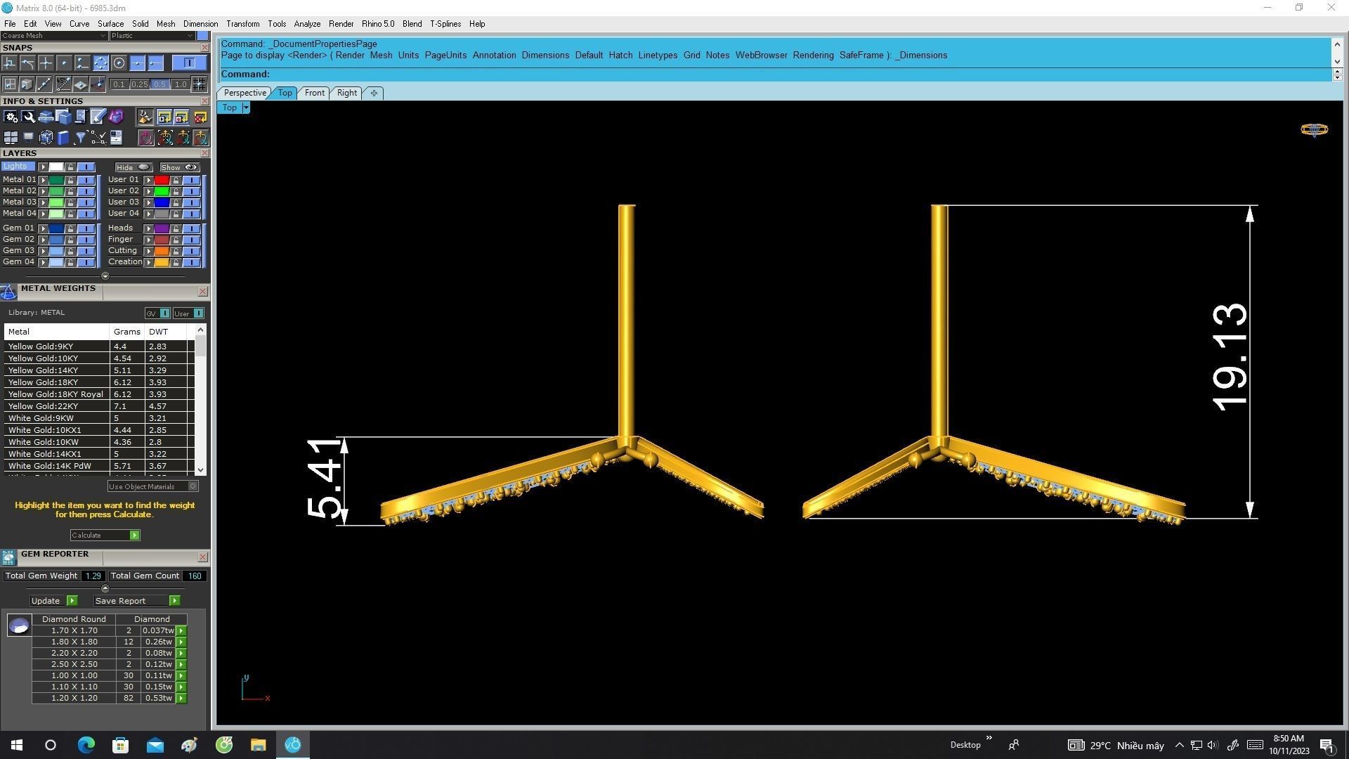 6985 Luxury Butterfly Diamond Women Earrings 3D print model_6