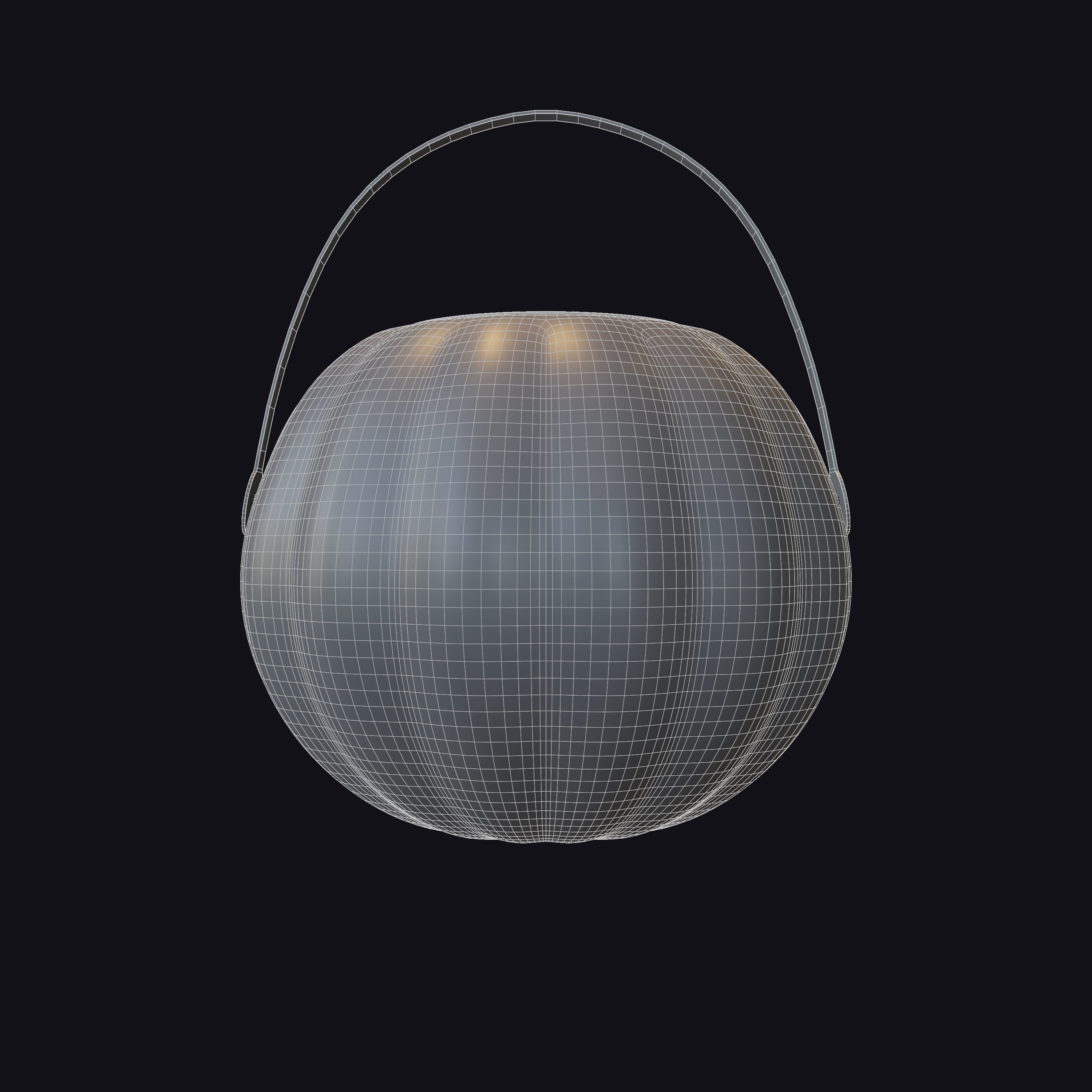 Jack O Lantern Trick Or Treat Bucket 3D model_3