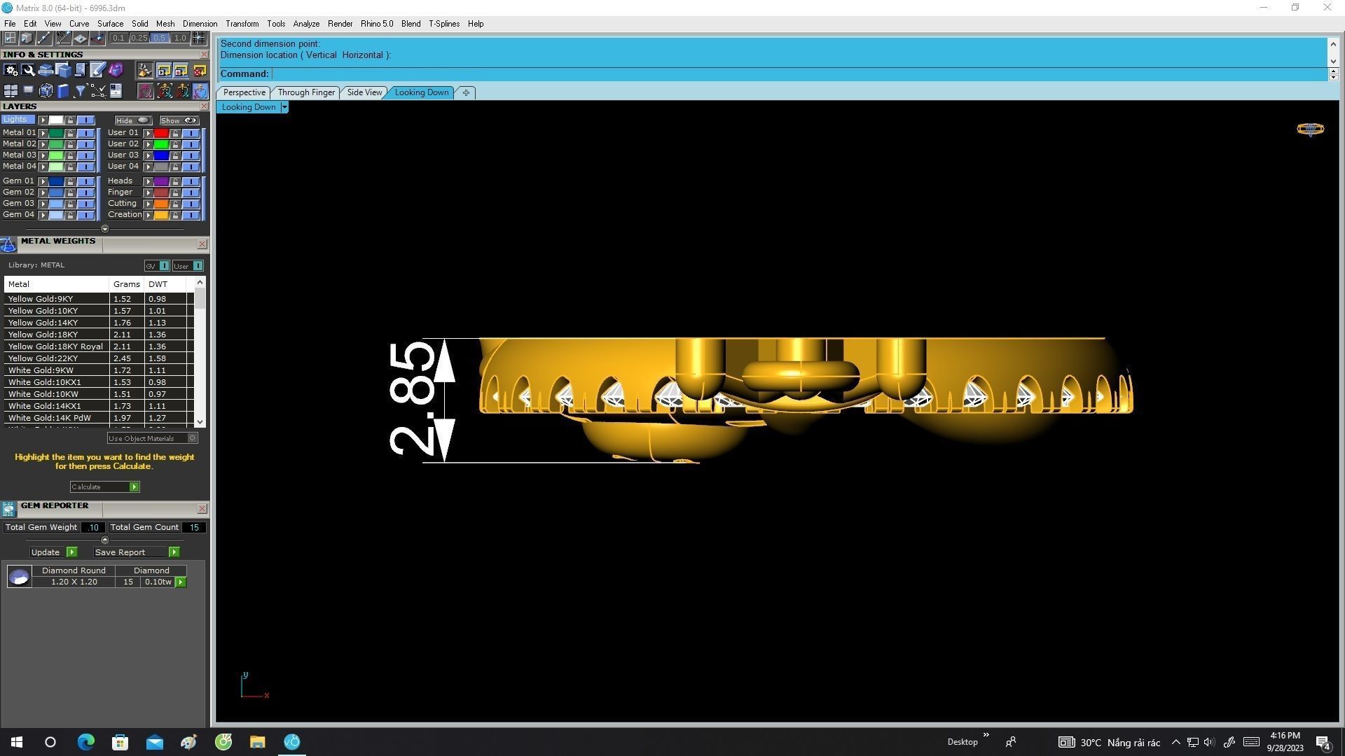 6996 Diamond Kute Pig Sleeping Pendant 3D print model_6