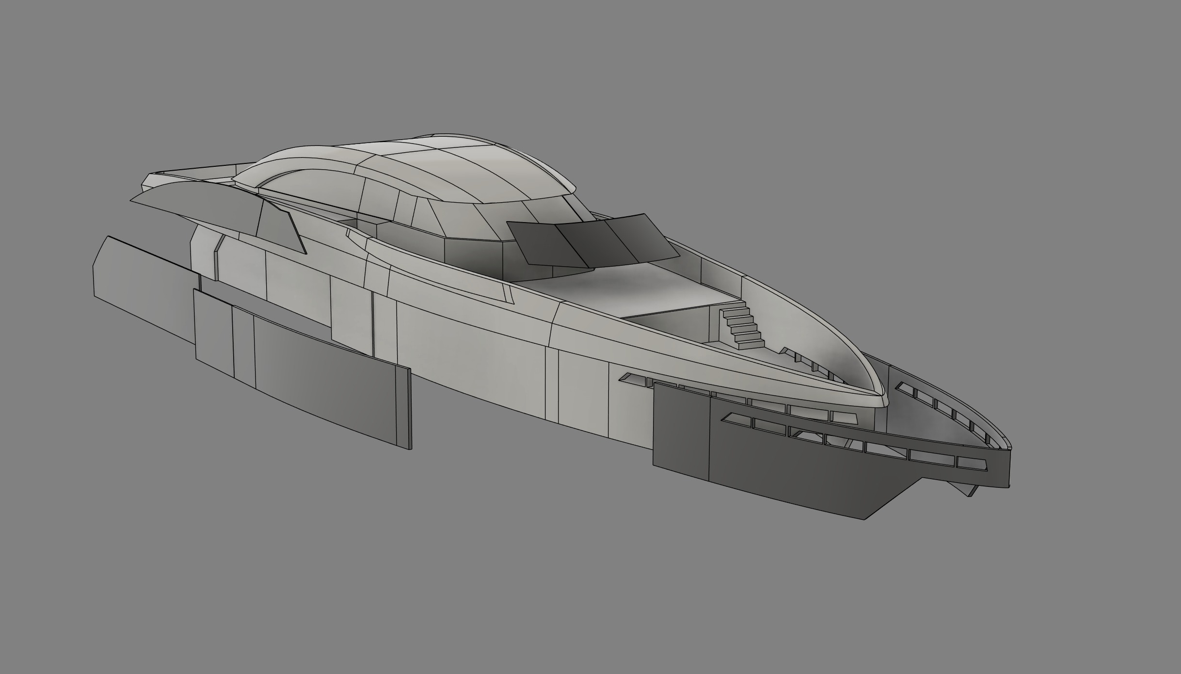 RC Superyacht 3D print model_27