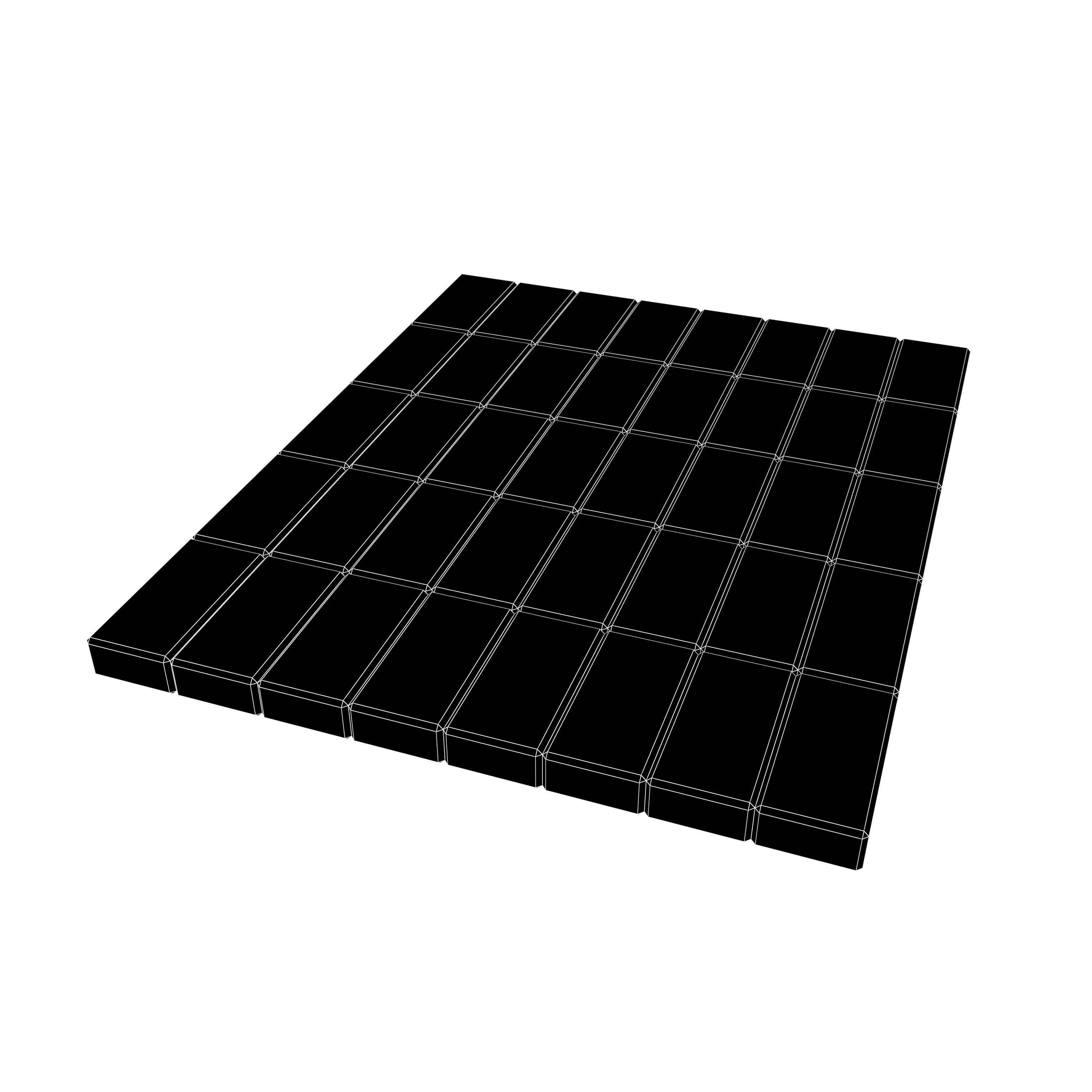 Rectangular Blocks V2 002 Low-poly 3D model_6