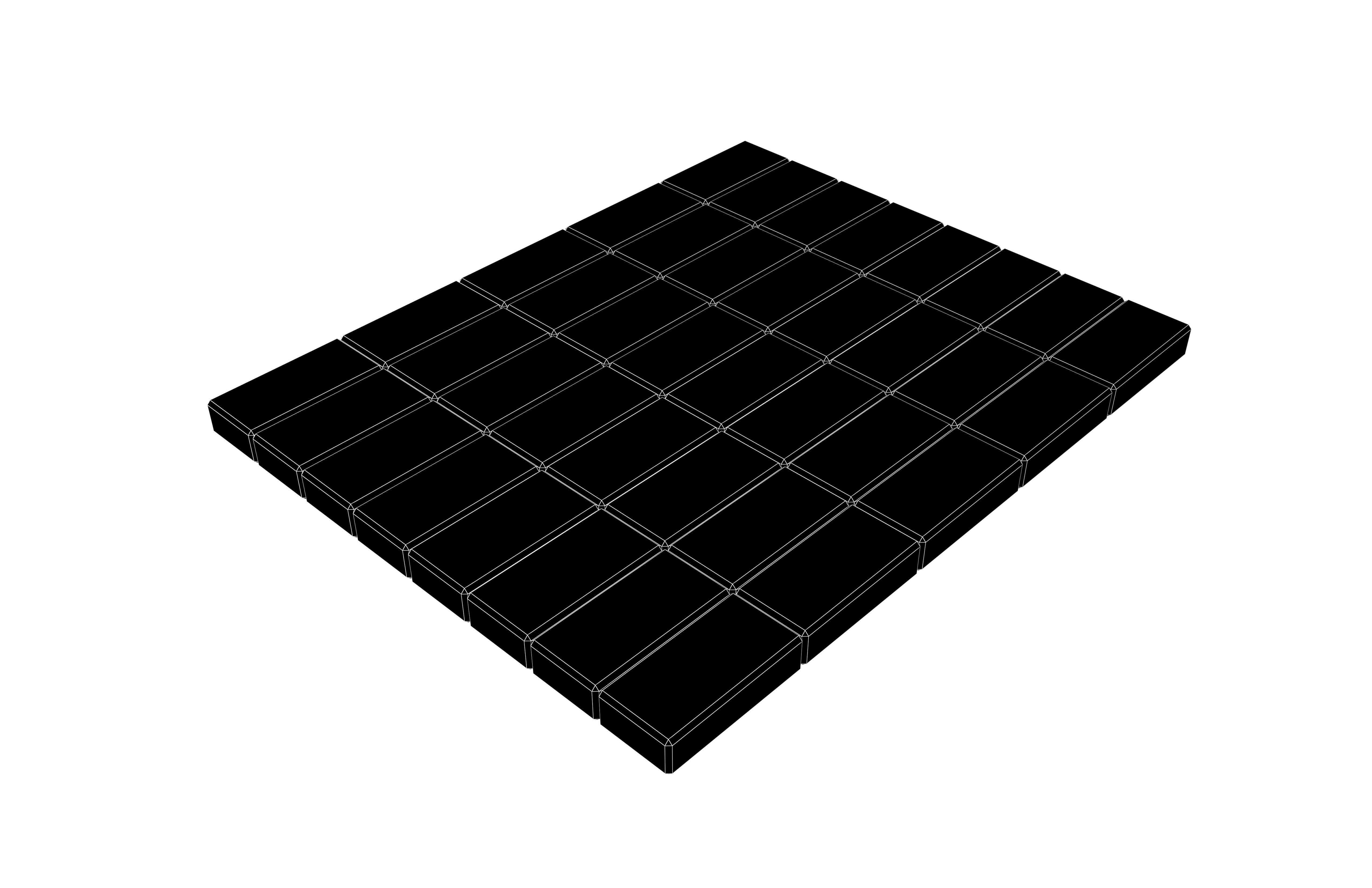 Rectangular Blocks V2 002 Low-poly 3D model_5