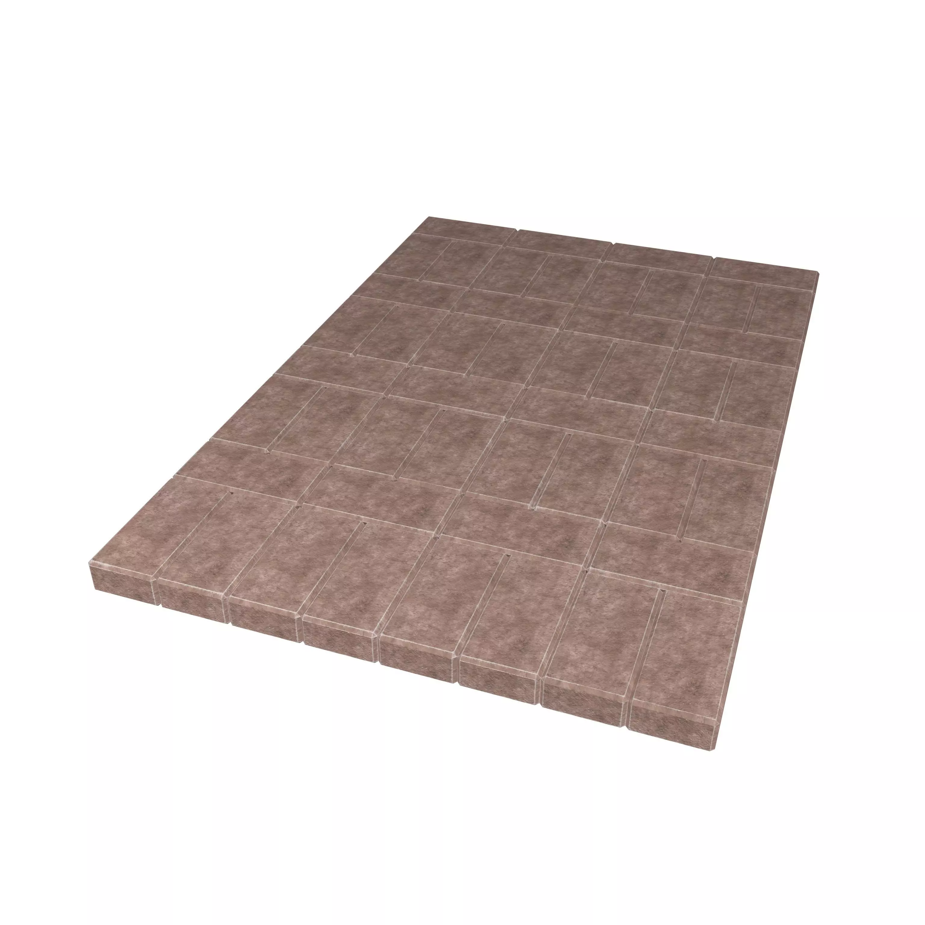 Rectangular Blocks V3 002 Low-poly 3D model_0