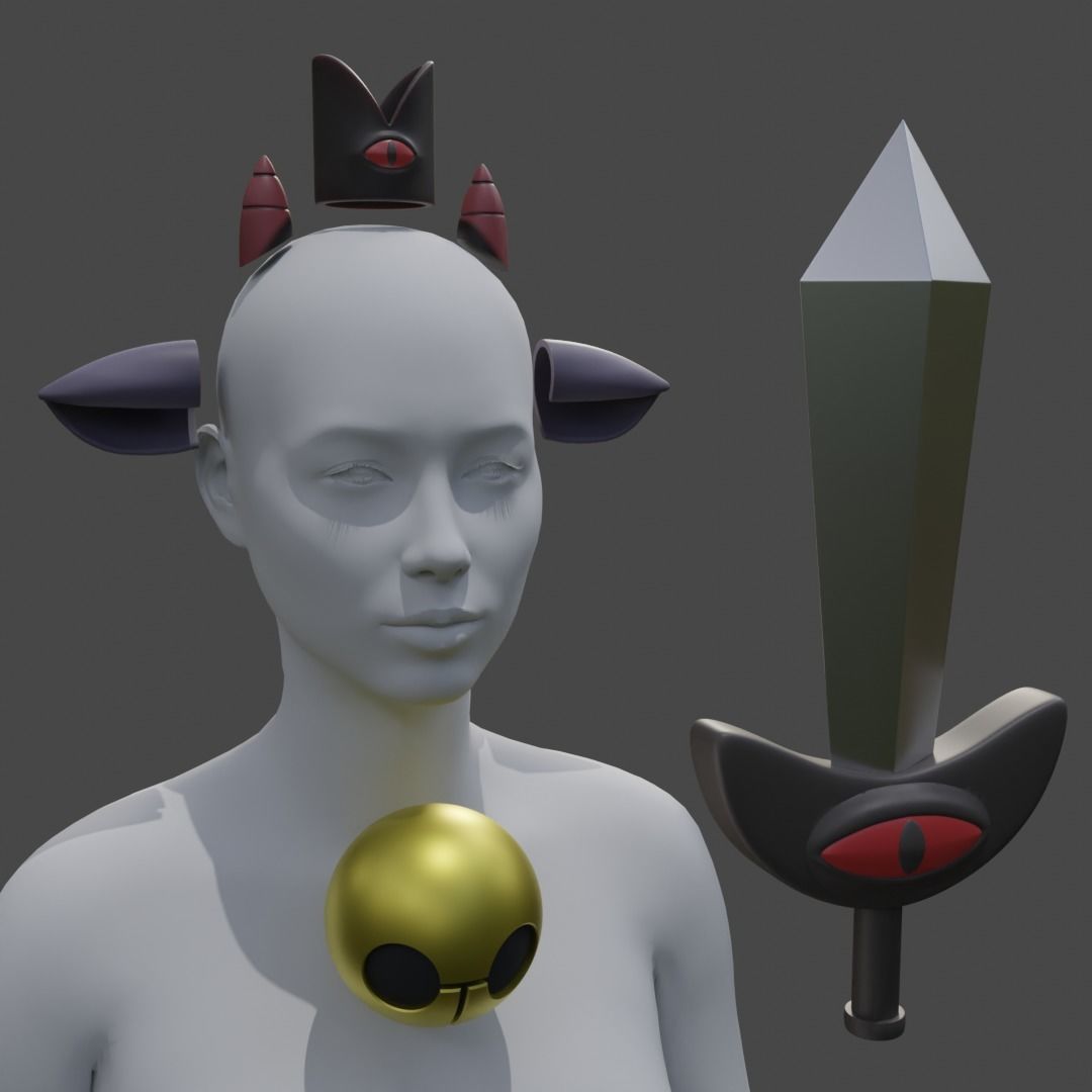 Modeling Cult cult of the lamb cosplay 3D model 3D printable | CGTrader
