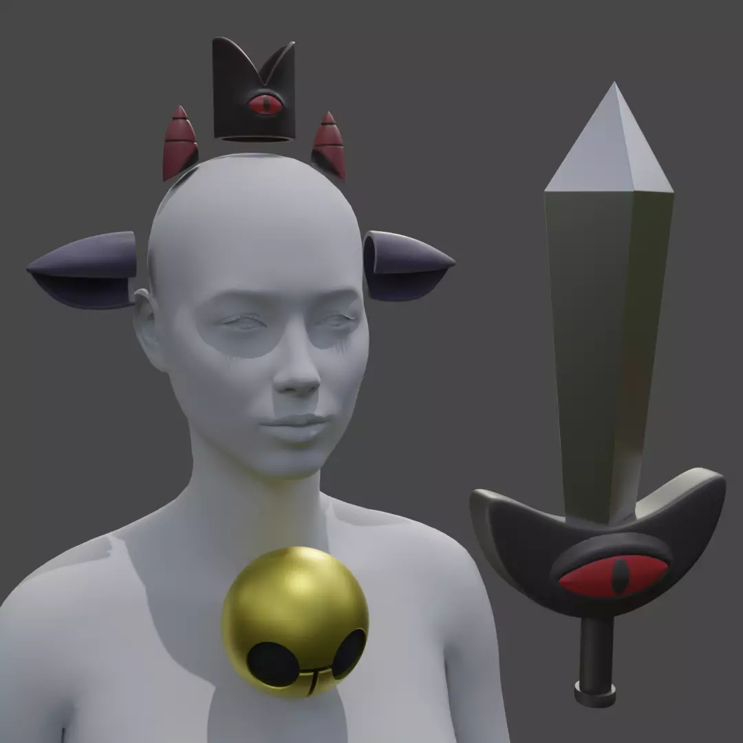 cult of the lamb cosplay 3D print model_0