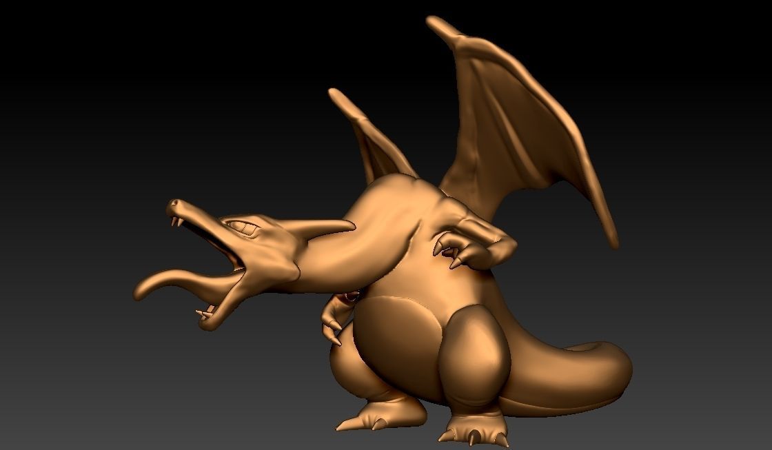 Charizard Sculpture  3D print model_5