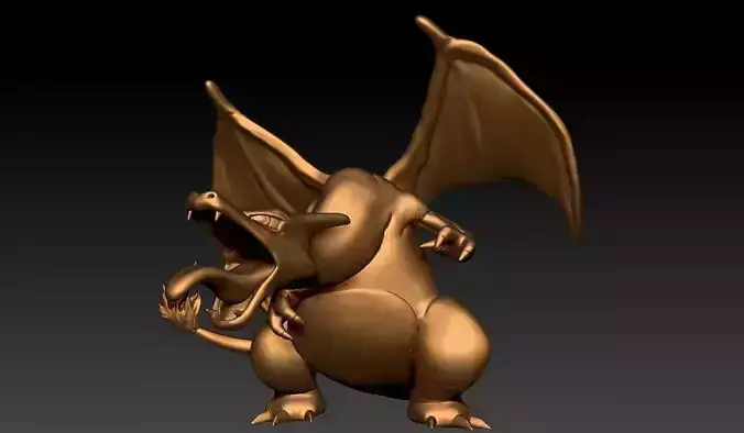 Charizard Sculpture  3D print model Charizard Sculpture  3D print model