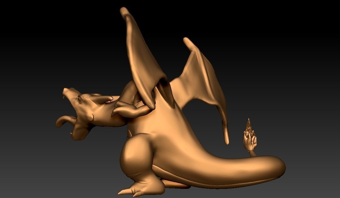Charizard Sculpture  3D print model_4