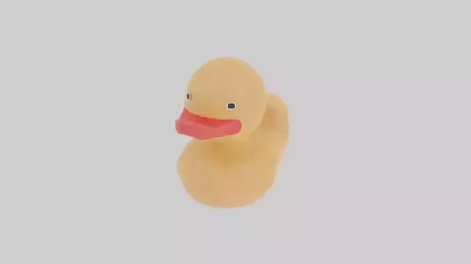 Rubber Duck  Low-poly 3D model